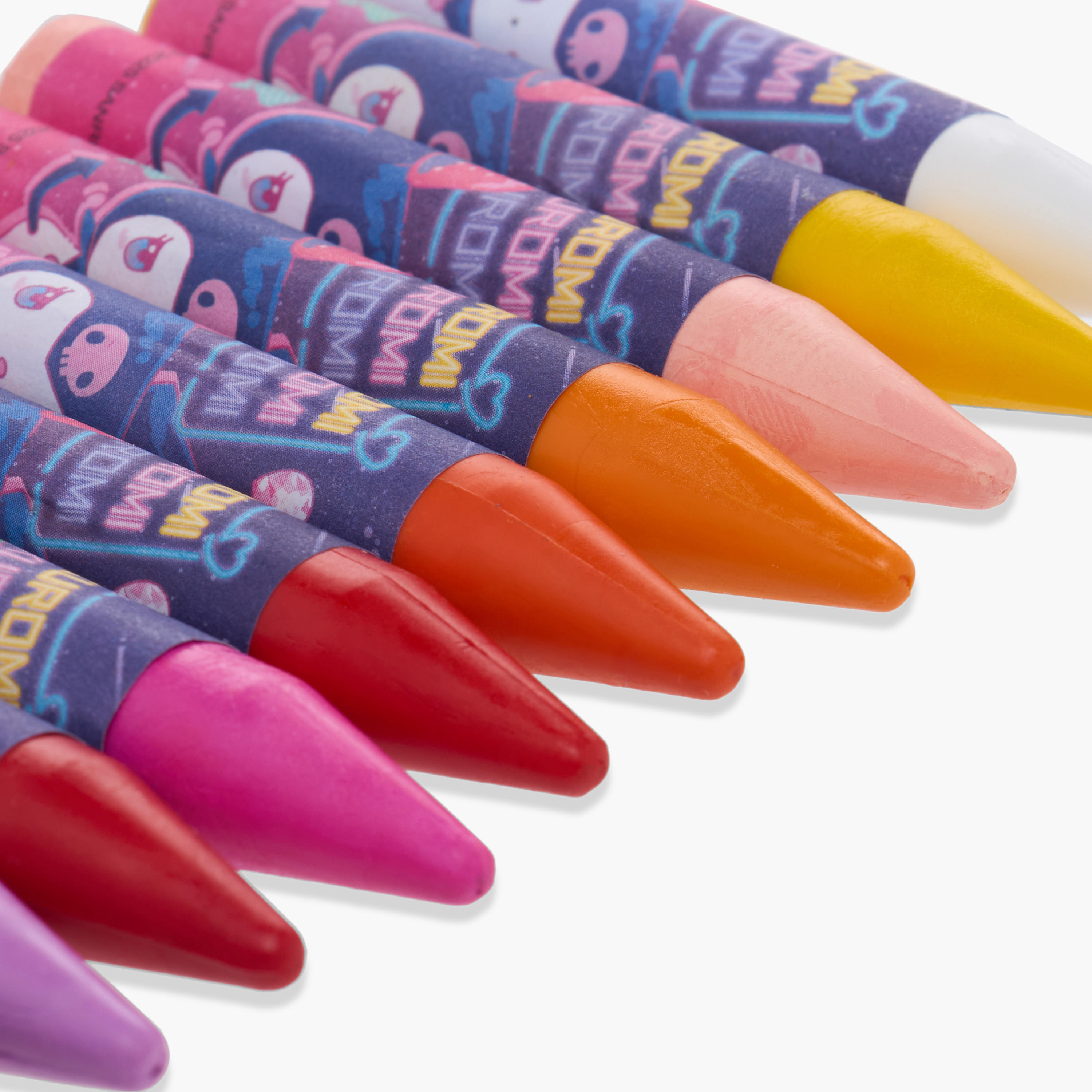 Sanrio Oil Painting Stick Set with Kuromi Print - 24 Colours-school-stationery-pensandpencils-image-4