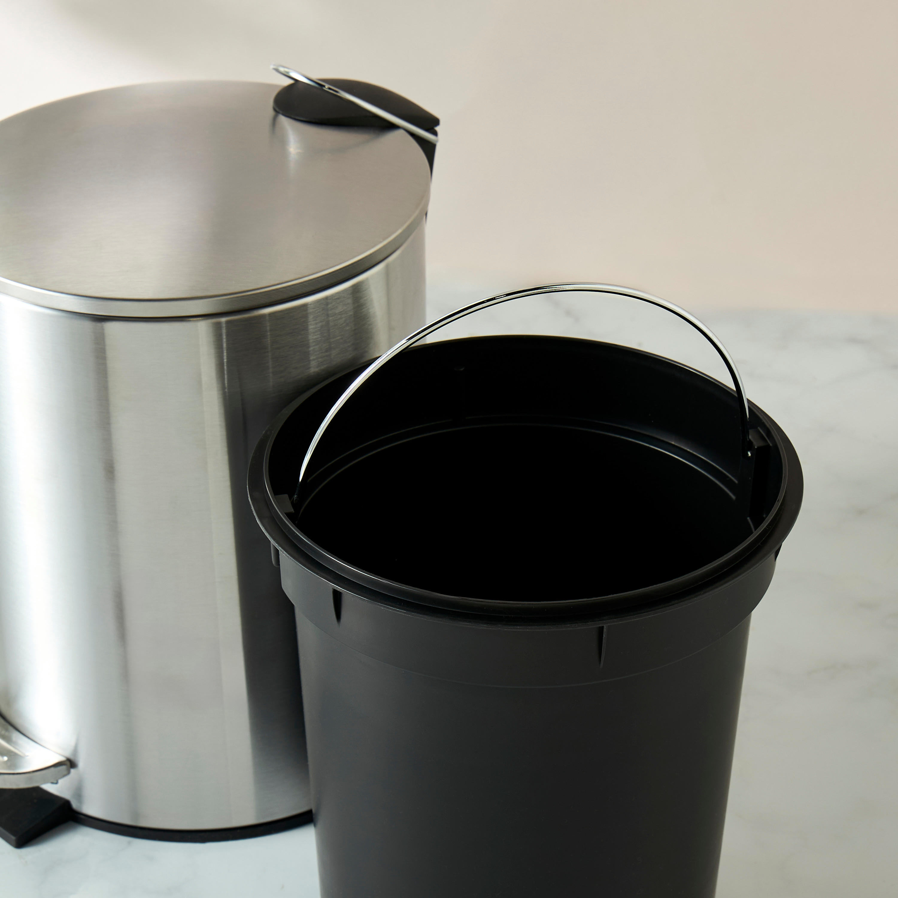 Metal Soft Close Pedal Waste Bin-household-storage-storagesolutions-storageboxesandbaskets-image-3
