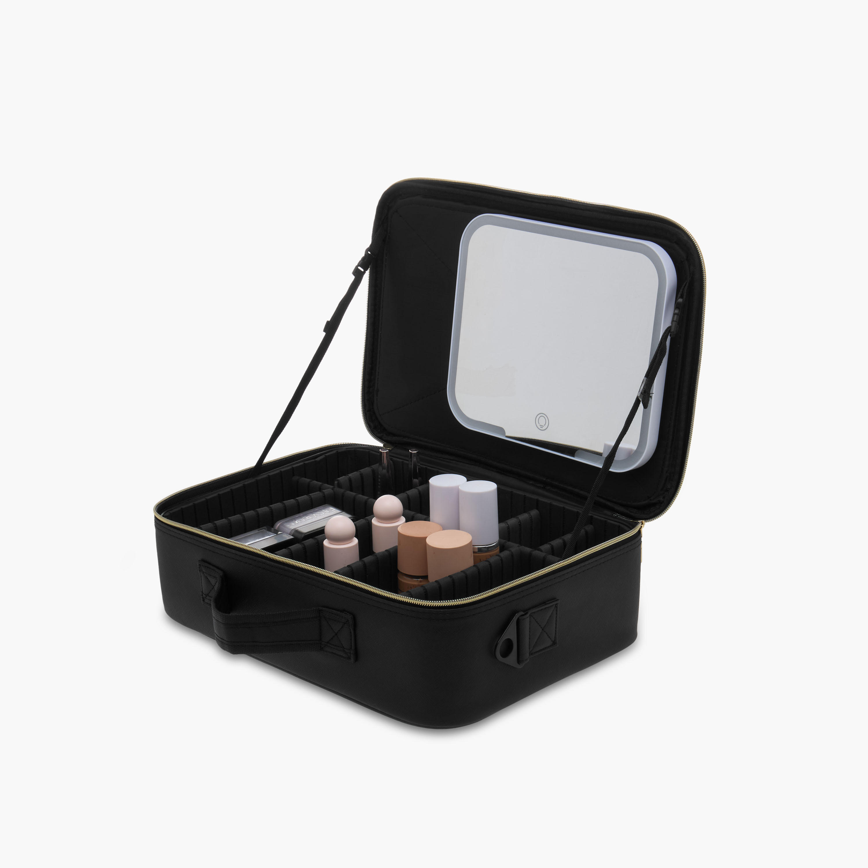 Cosmetics Storage Organiser with LED Mirror - 38x27x12 cms-household-storage-cosmeticorganizing-makeuporganizersandsets-image-3