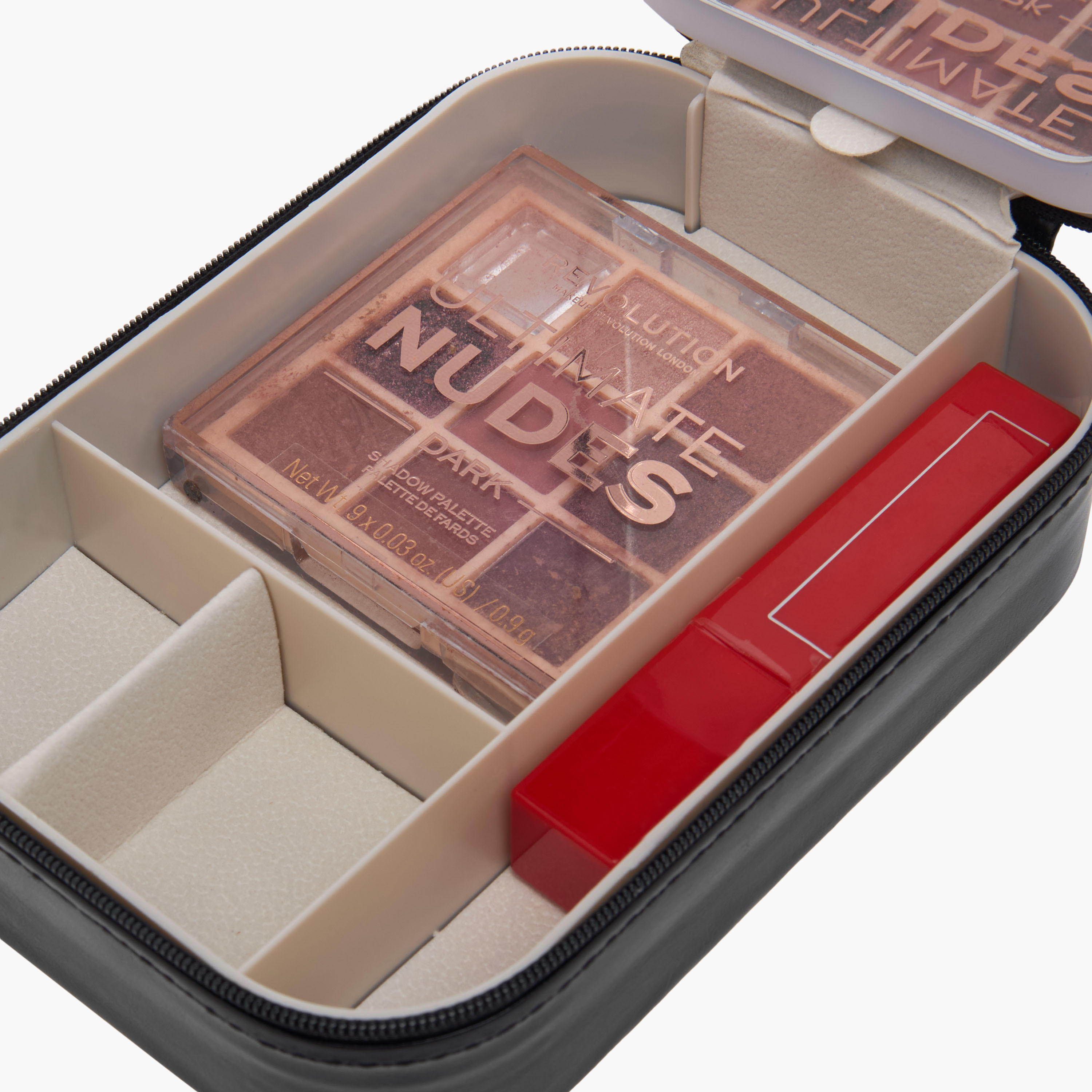 Zip-Around Vanity Case with LED Mirror - 16x11x6 cms-household-storage-cosmeticorganizing-makeuporganizersandsets-image-11