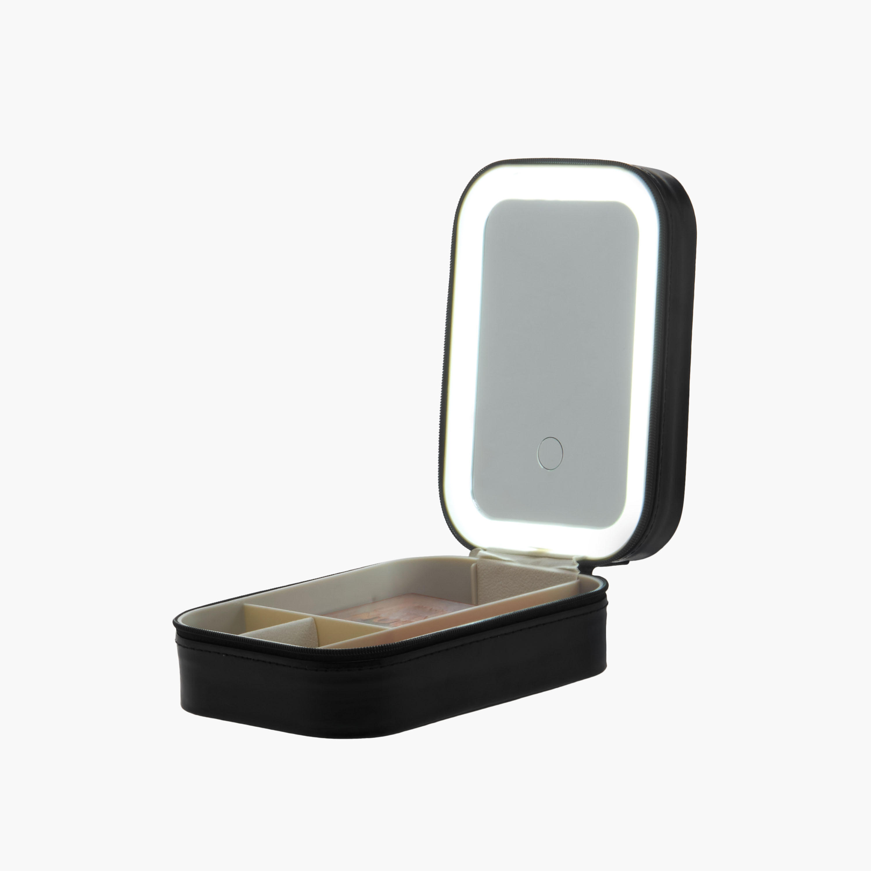 Zip-Around Vanity Case with LED Mirror - 16x11x6 cms-household-storage-cosmeticorganizing-makeuporganizersandsets-image-6