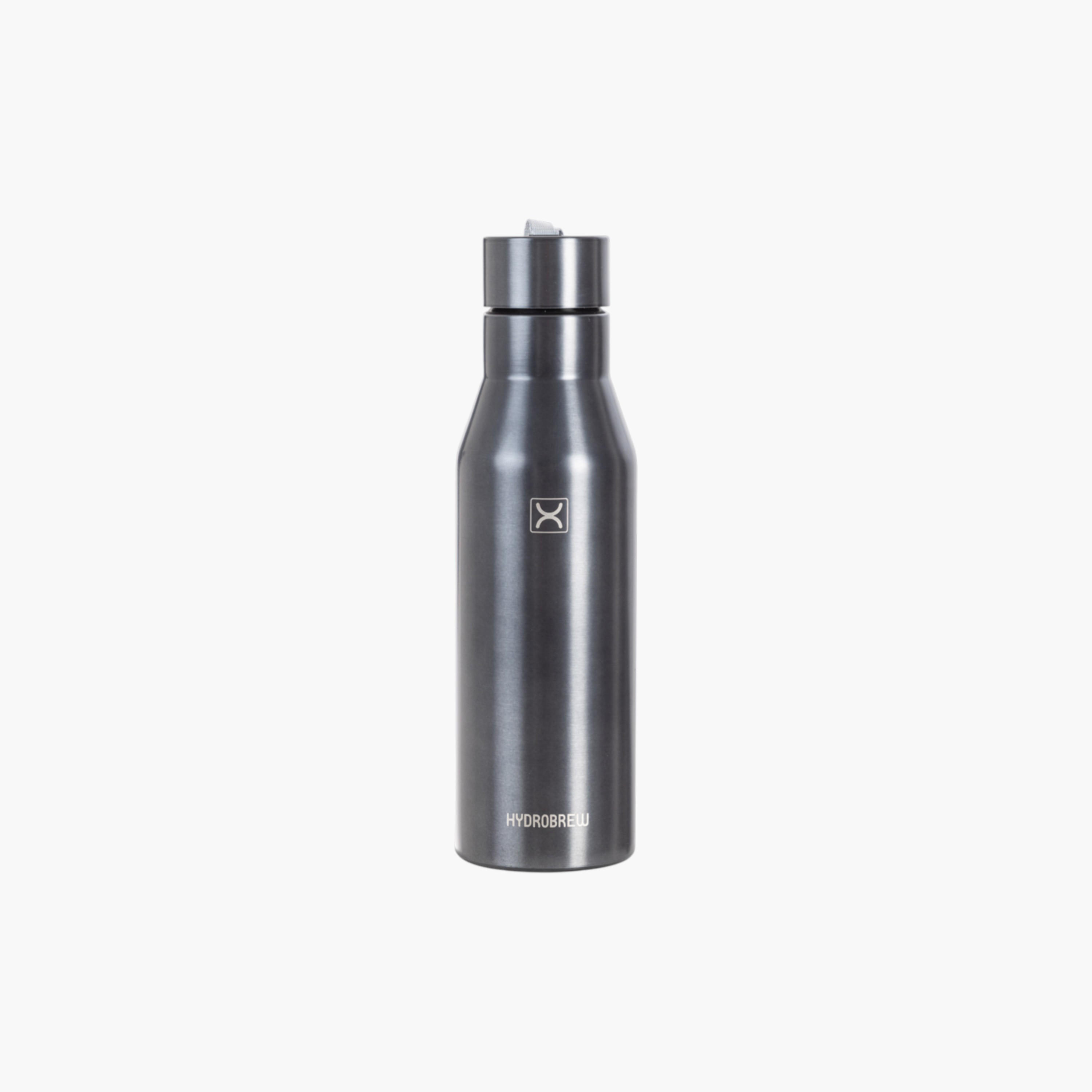 Hydrobrew Solid Stainless Steel Water Bottle - 1 L-school-waterbottles-image-1