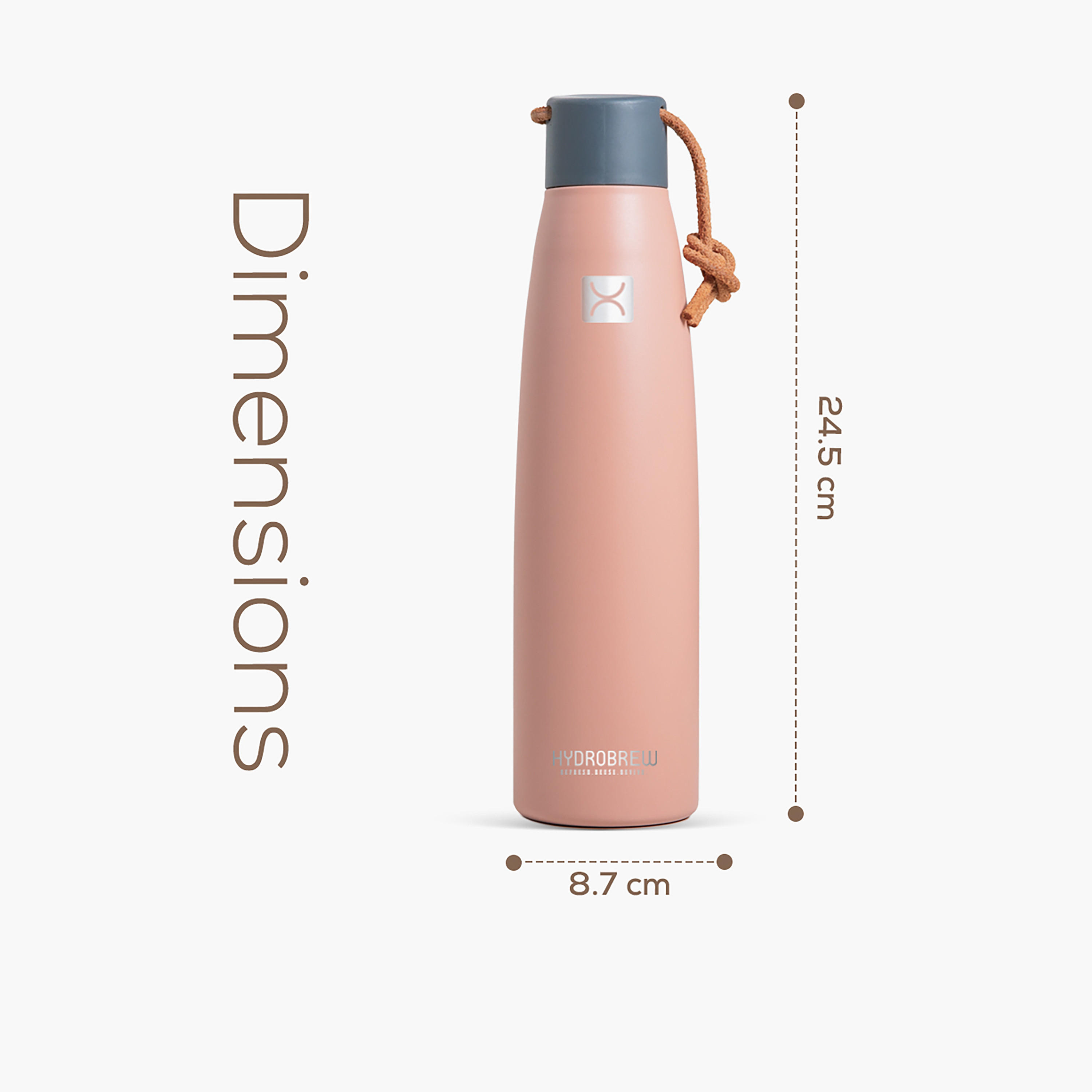 قارورة مياه معزولة بالتفريغ سادة من هايدروبرو - 500 مل-school-waterbottles-image-6