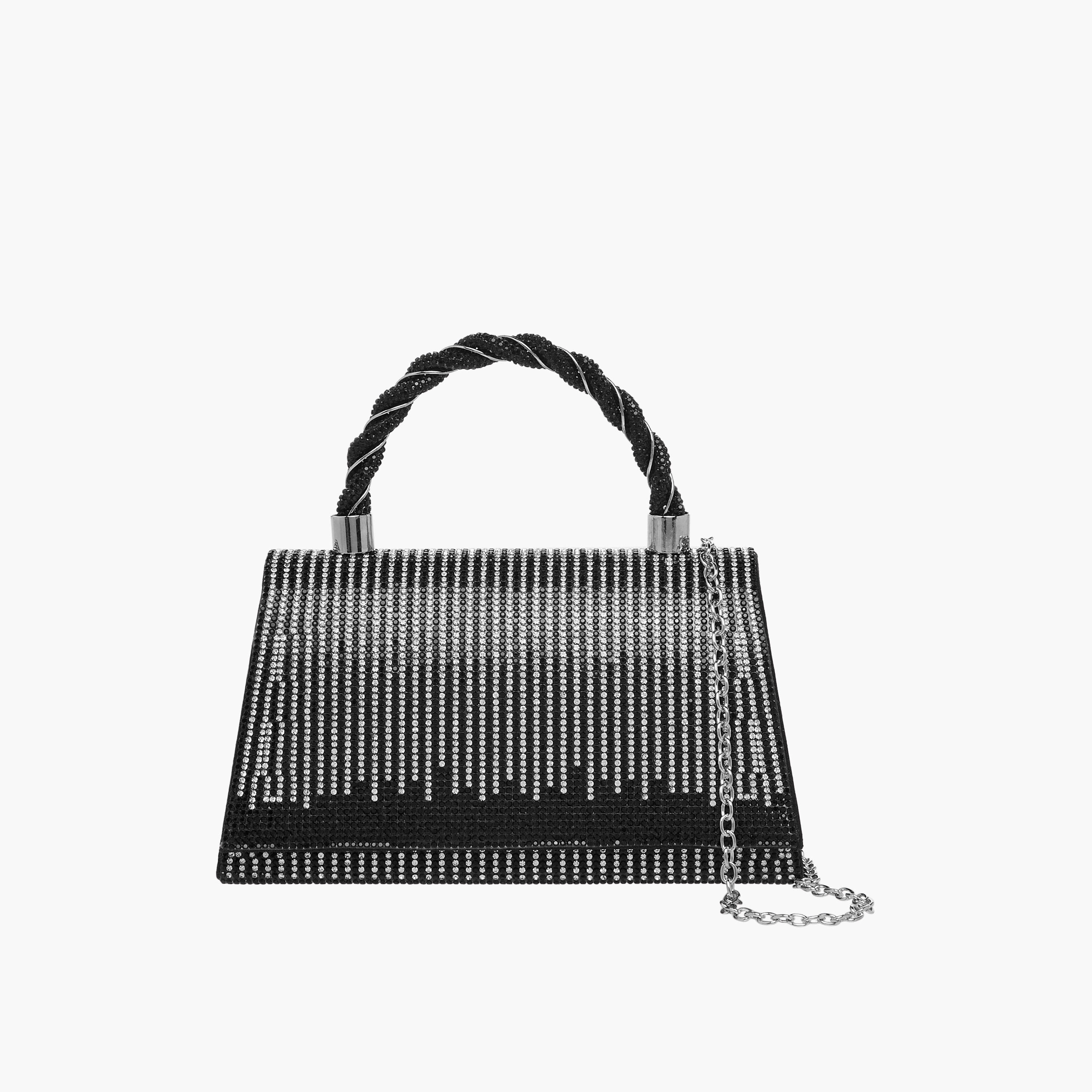 Sasha Diamante Embellished Crossbody Bag with Chain-women-bagsandwallets-handbags-image-1