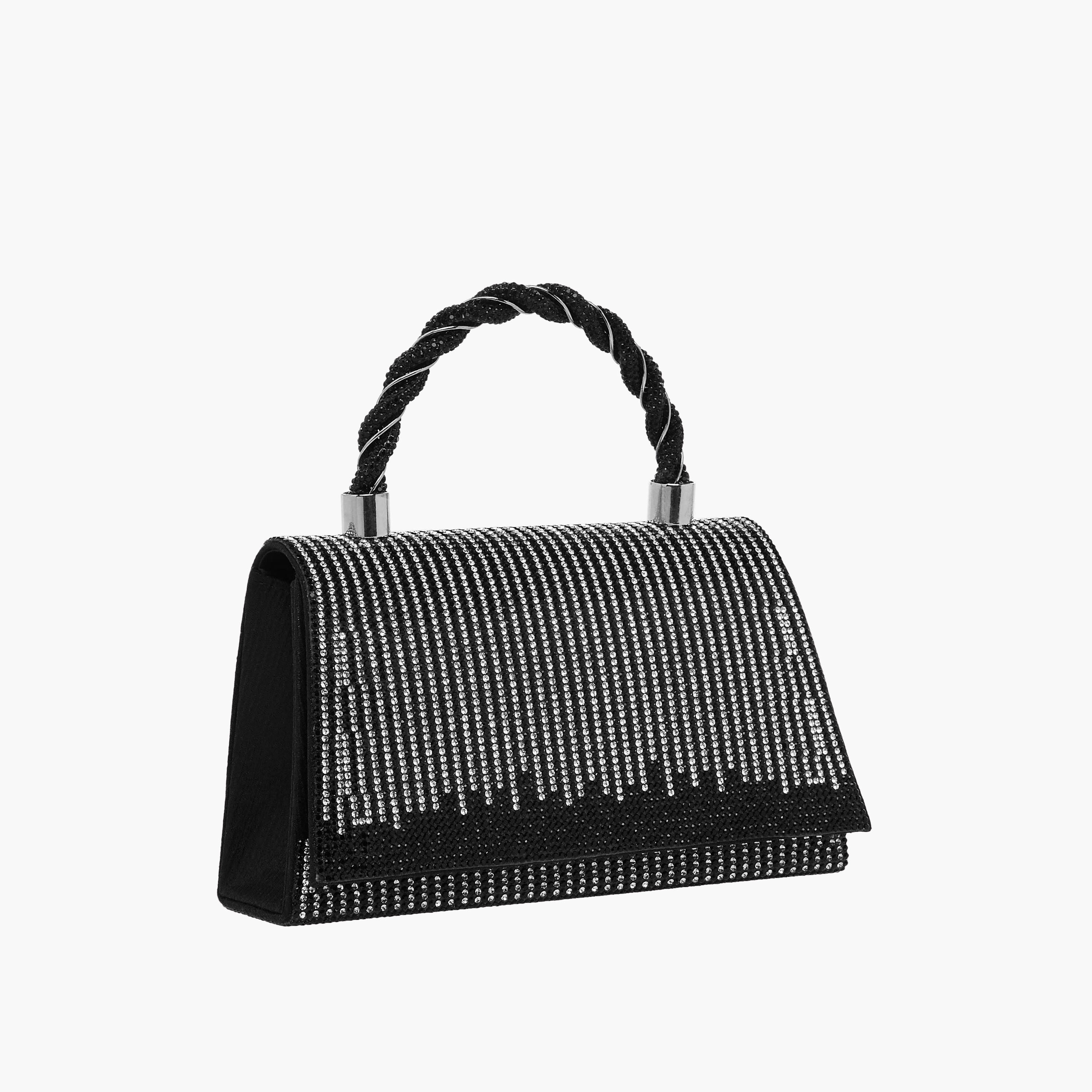 Sasha Diamante Embellished Crossbody Bag with Chain-women-bagsandwallets-handbags-image-4