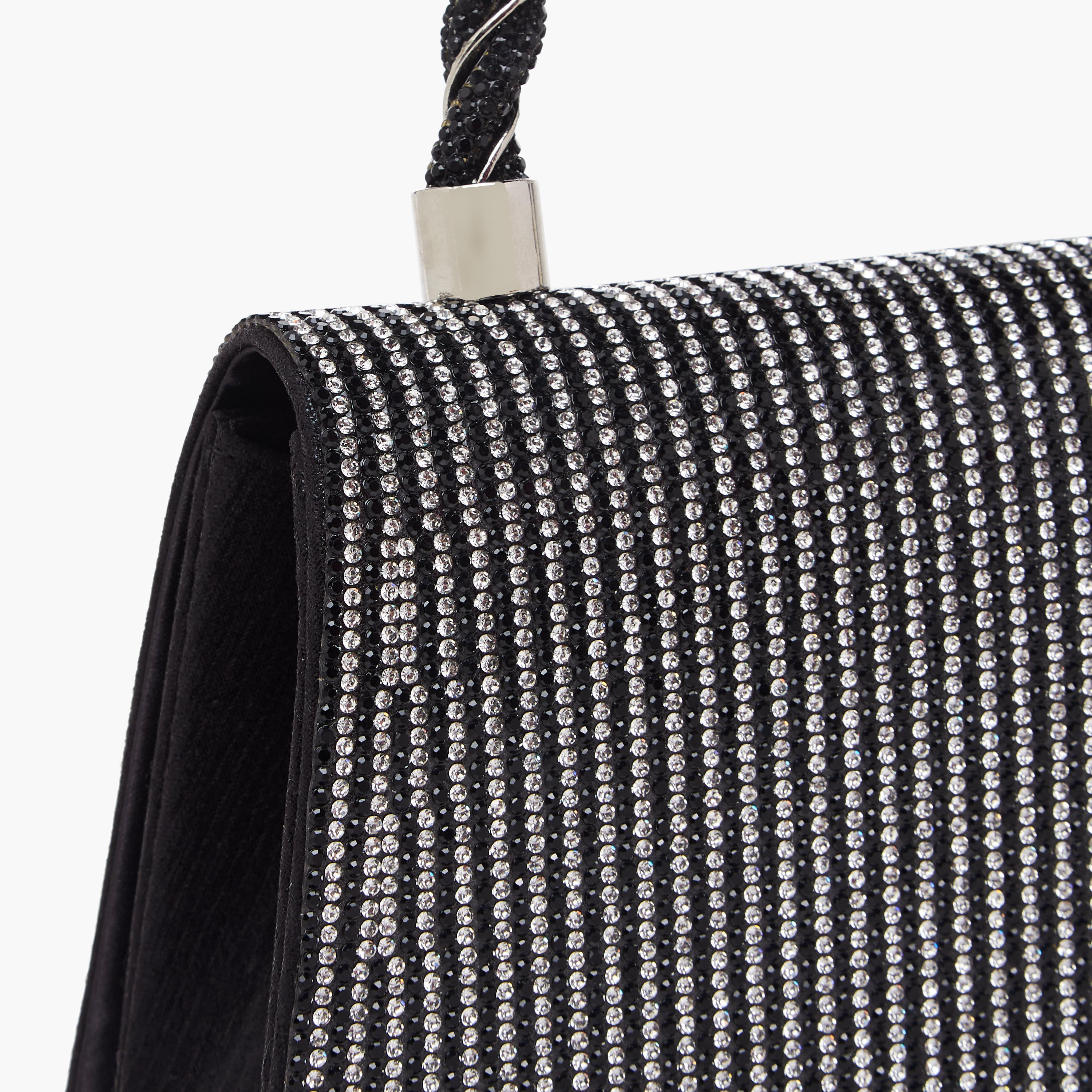 Sasha Diamante Embellished Crossbody Bag with Chain-women-bagsandwallets-handbags-image-5