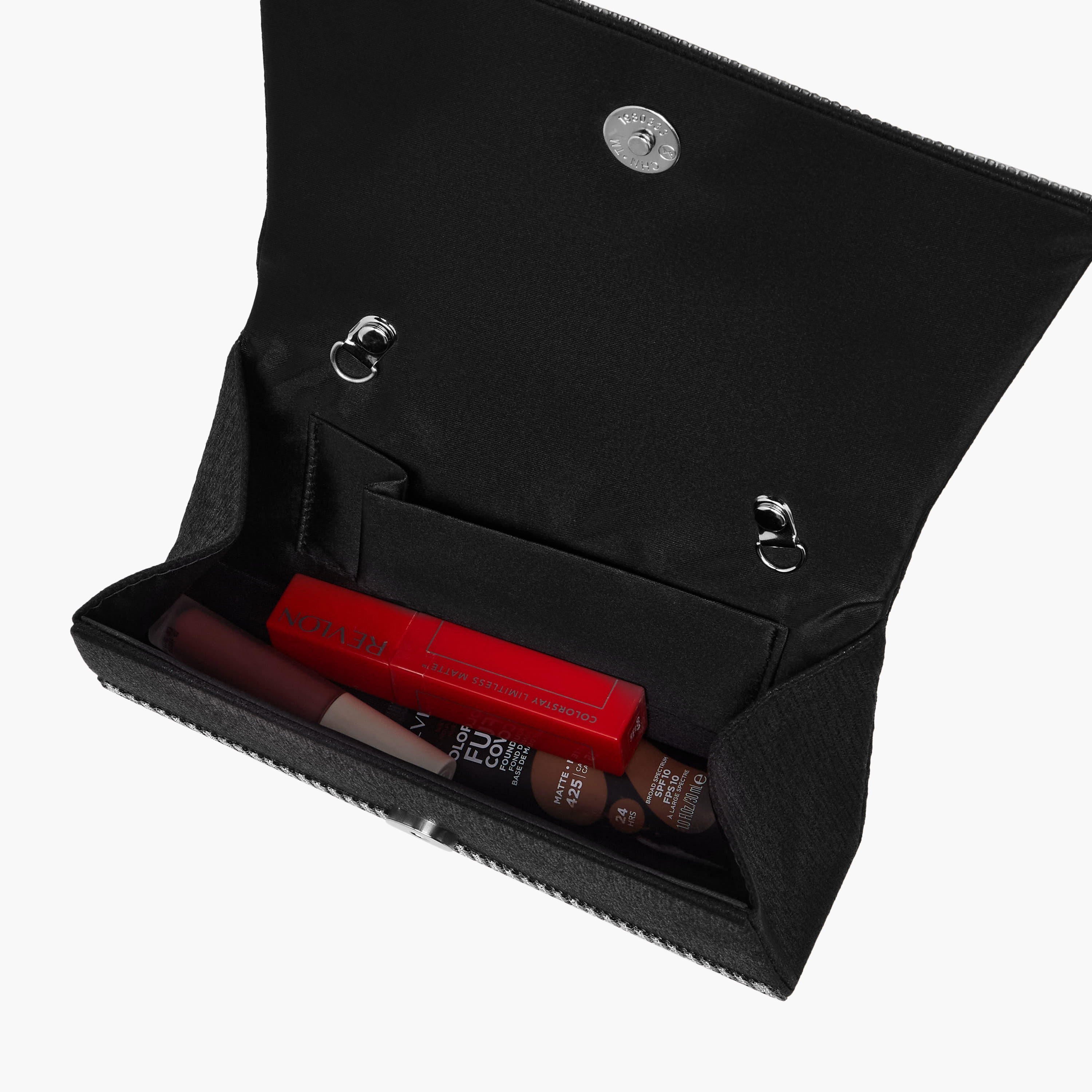 Sasha Diamante Embellished Crossbody Bag with Chain-women-bagsandwallets-handbags-image-9