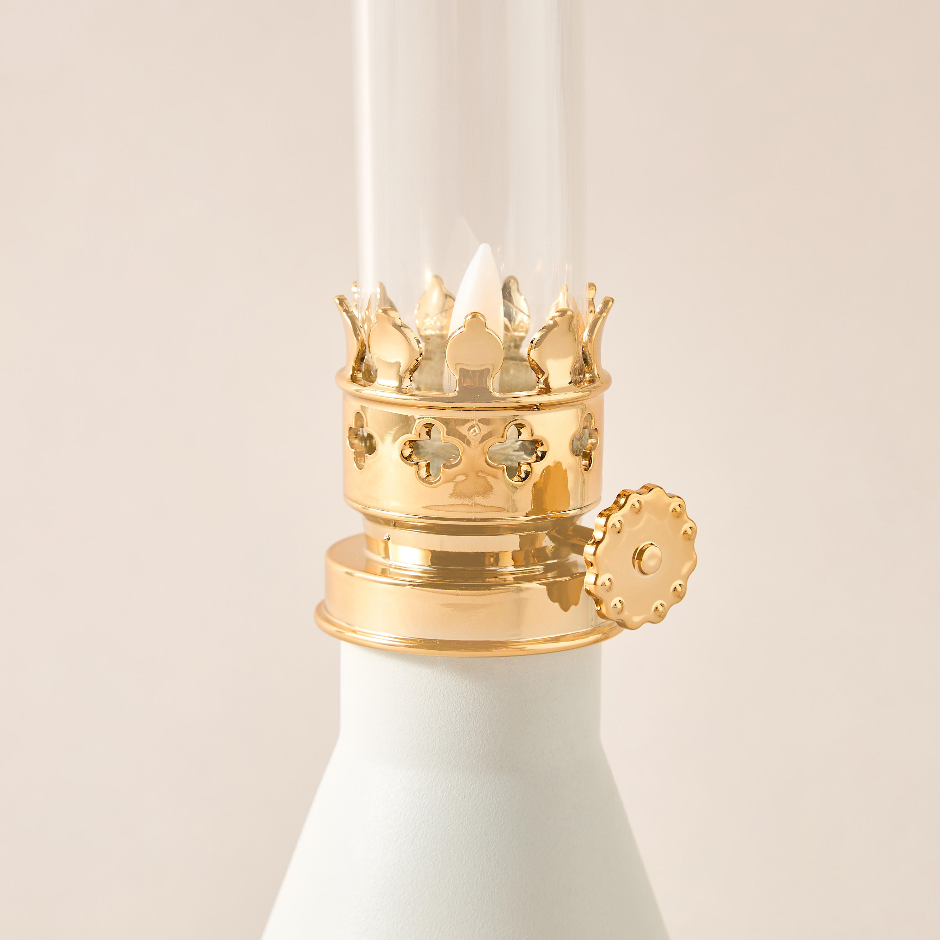 LED Moroccan Flame Lantern - 13x13x22 cms-household-homefragrance-candles-image-3