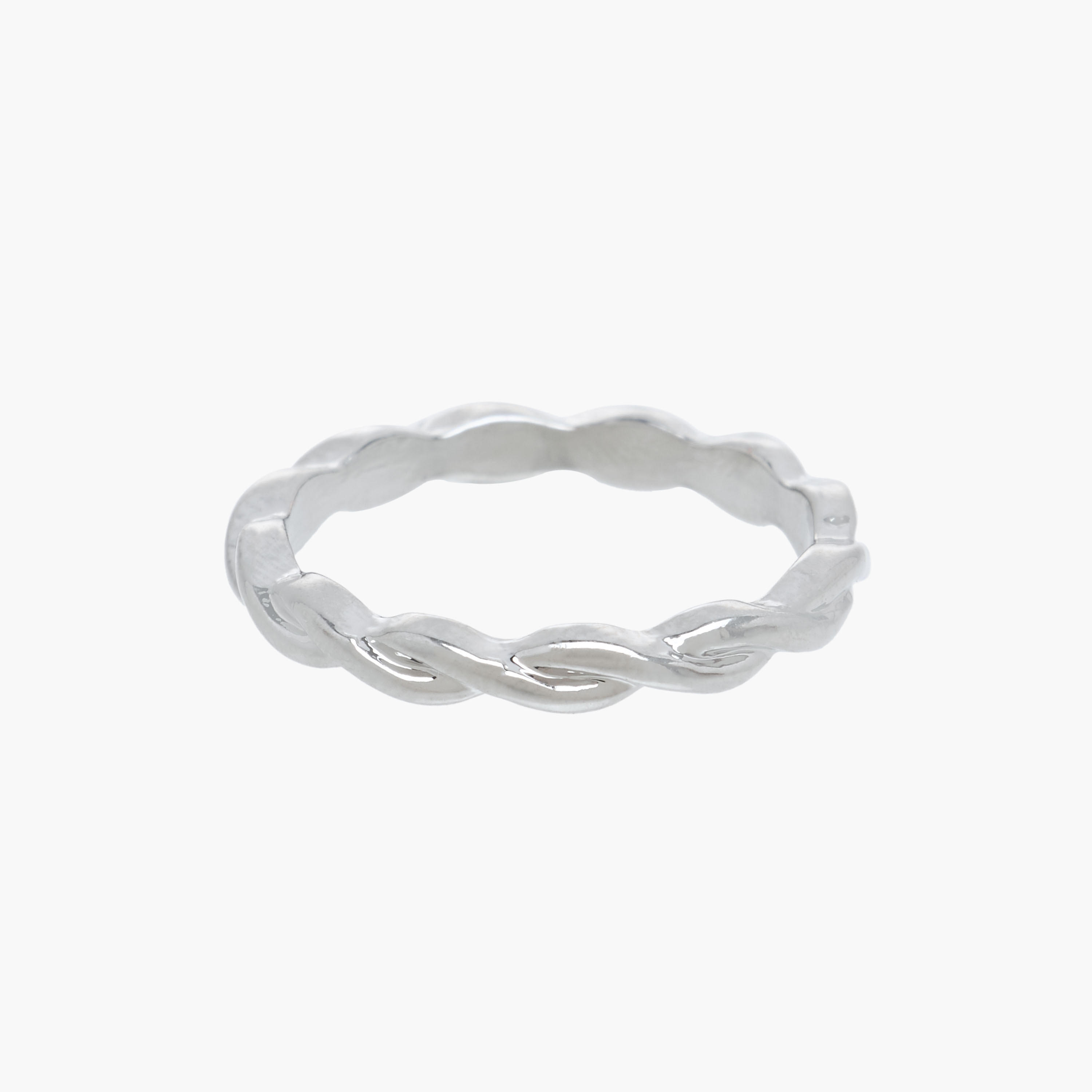 Stackable Silver Tone Metal Ring - Set of 8-women-watchesandjewellery-jewellery-rings-image-5