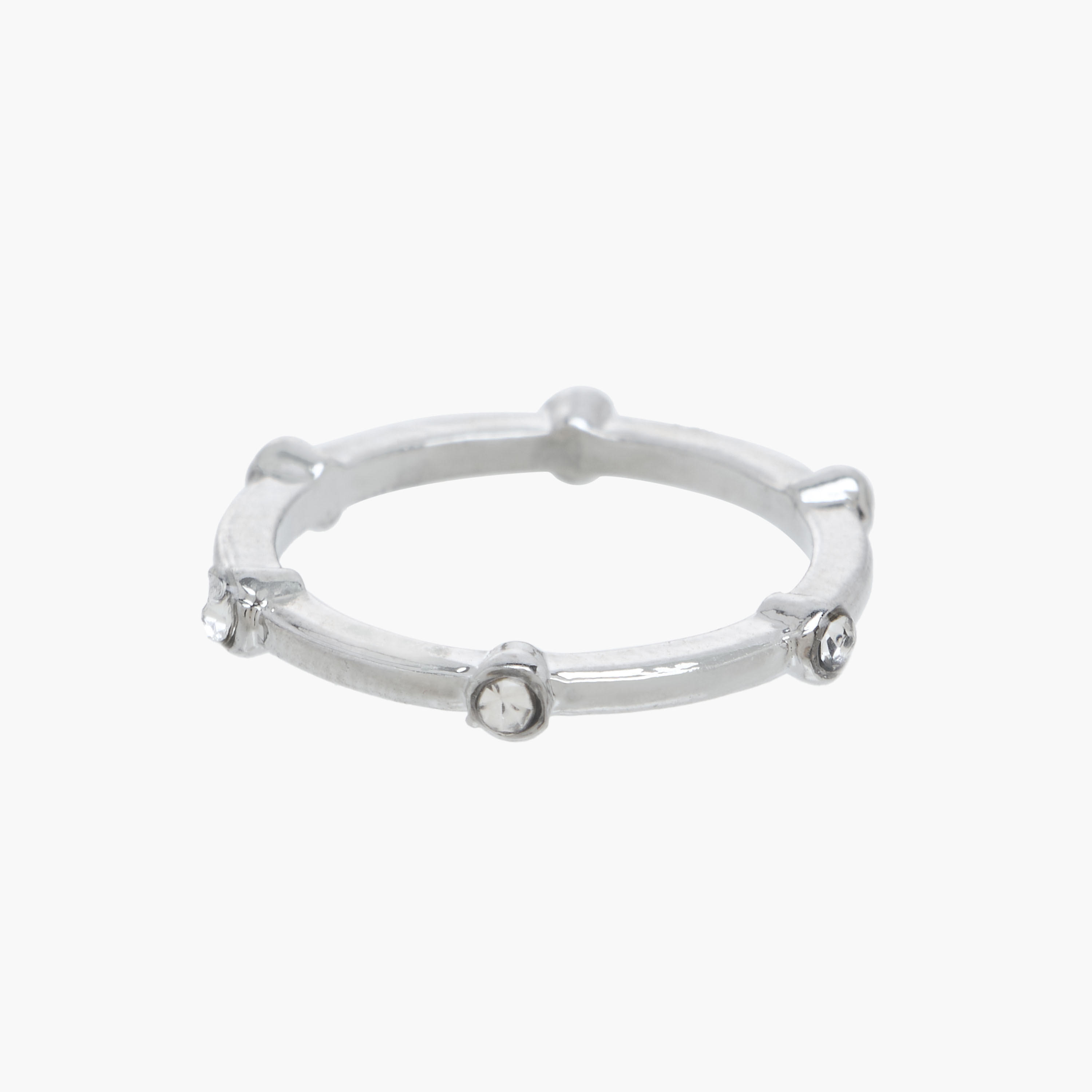 Stackable Silver Tone Metal Ring - Set of 8-women-watchesandjewellery-jewellery-rings-image-7
