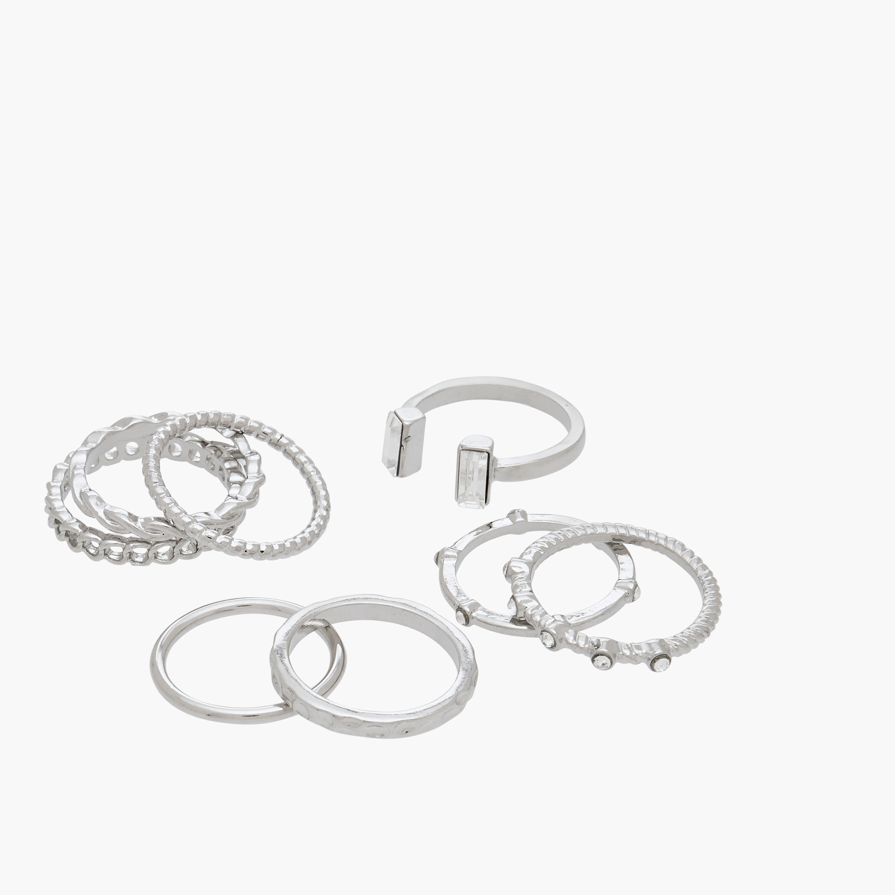 خواتم معدن متنوعة - مجموعة 8 قطع-women-watchesandjewellery-jewellery-rings-image-2