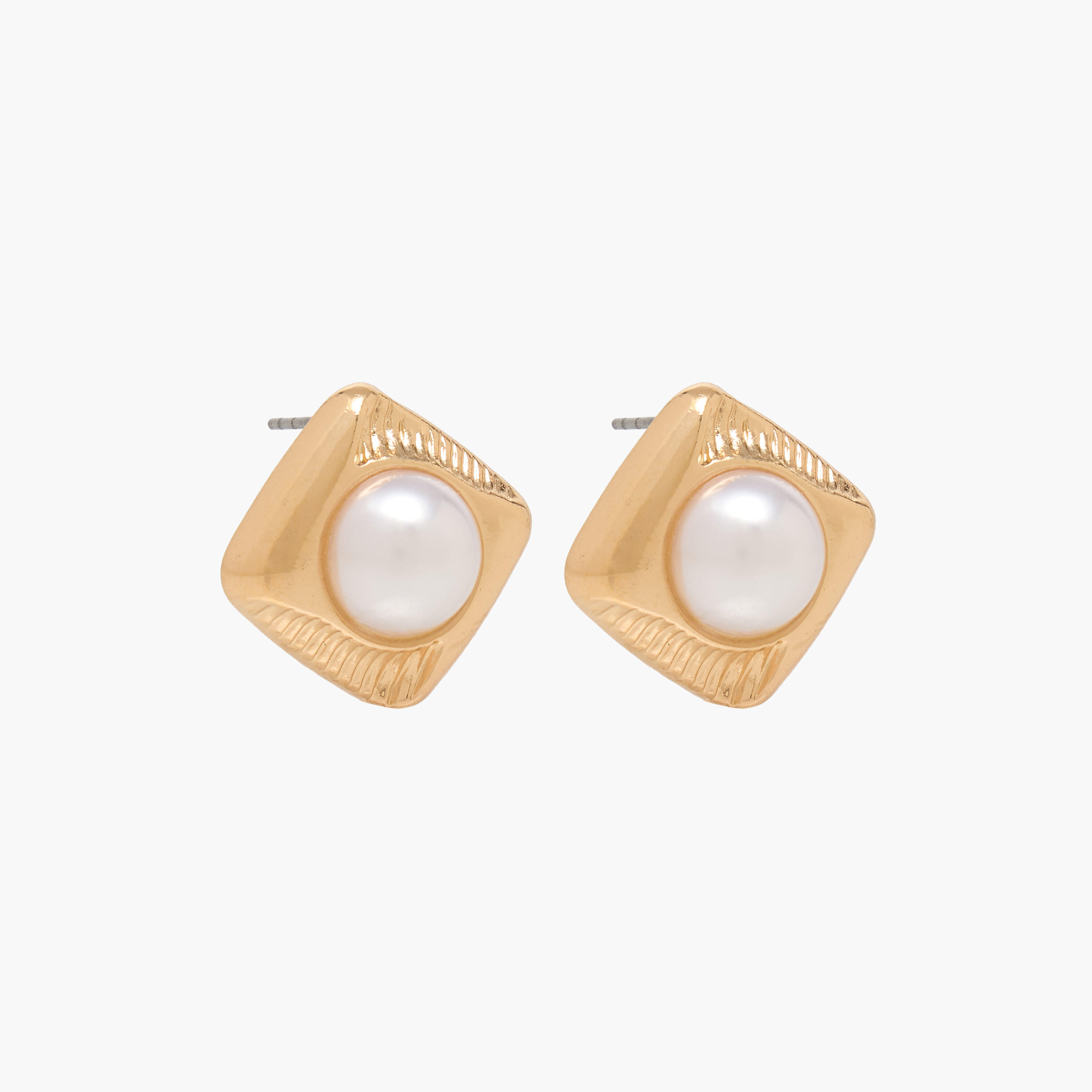 Pack of 2 Metal Embellished Stud Earrings with Pushback Closure-women-watchesandjewellery-jewellery-earrings-image-2