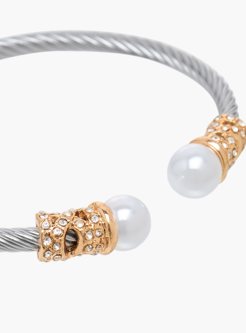 Metal Embellished Cuff Bracelet-women-watchesandjewellery-jewellery-banglesandbracelets-image-3