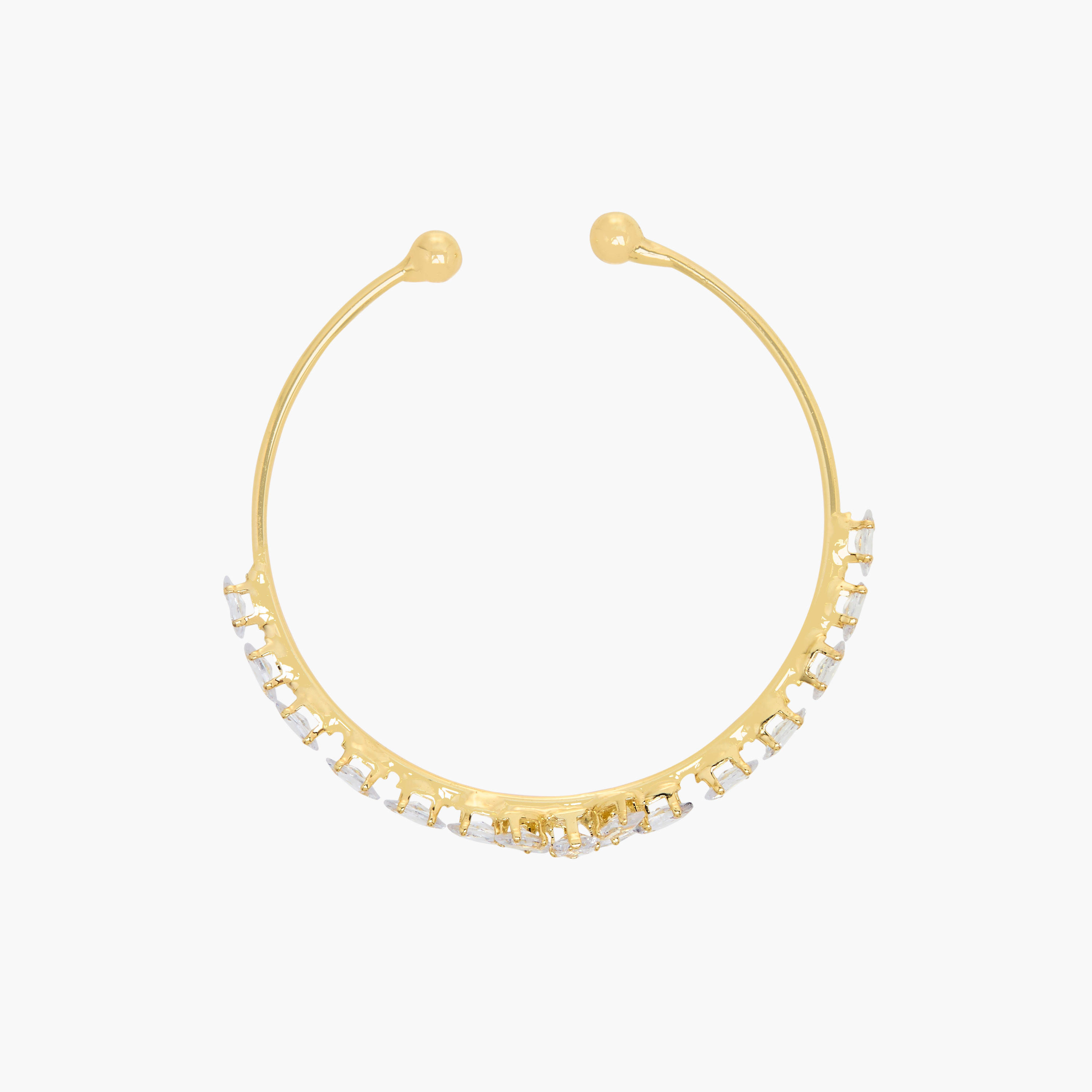 سوار معدن مرصع بالكريستال-women-watchesandjewellery-jewellery-banglesandbracelets-image-2