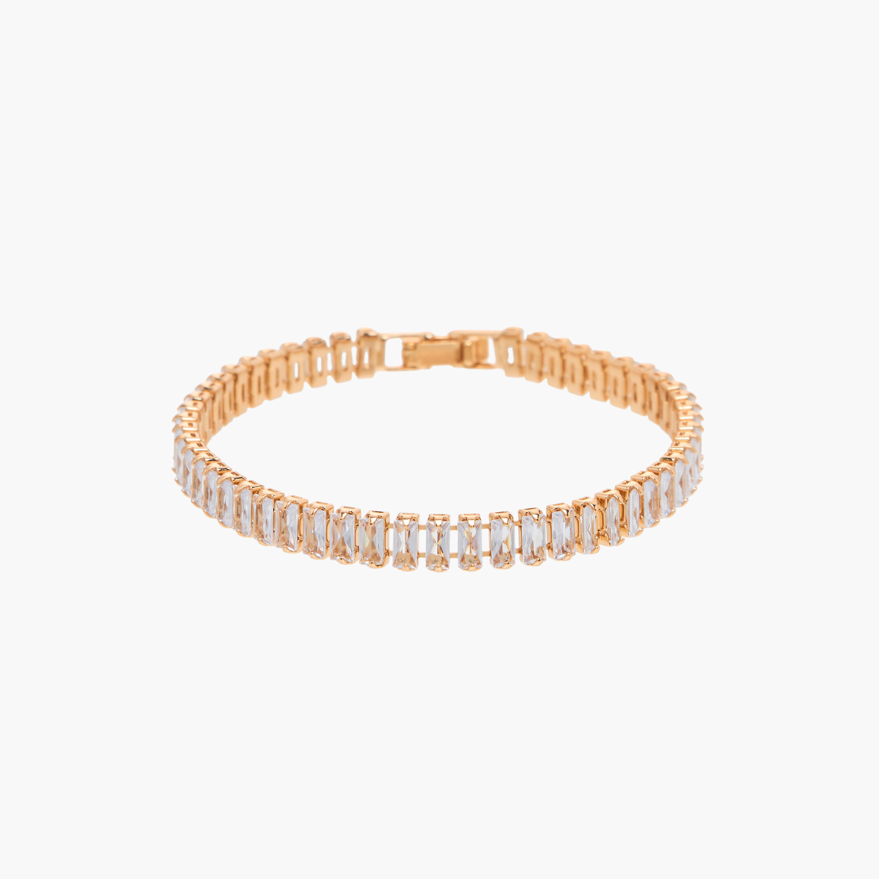 Metal Cubic Zirconia Embellished Bracelet-women-watchesandjewellery-jewellery-banglesandbracelets-image-1