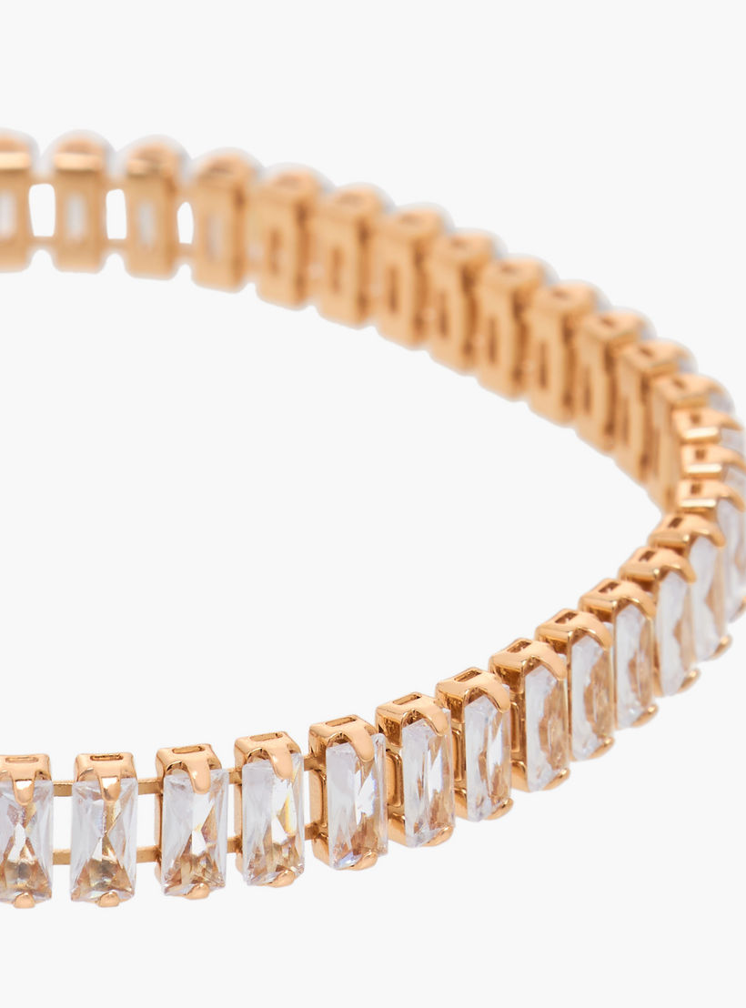 Metal Cubic Zirconia Embellished Bracelet-women-watchesandjewellery-jewellery-banglesandbracelets-image-3