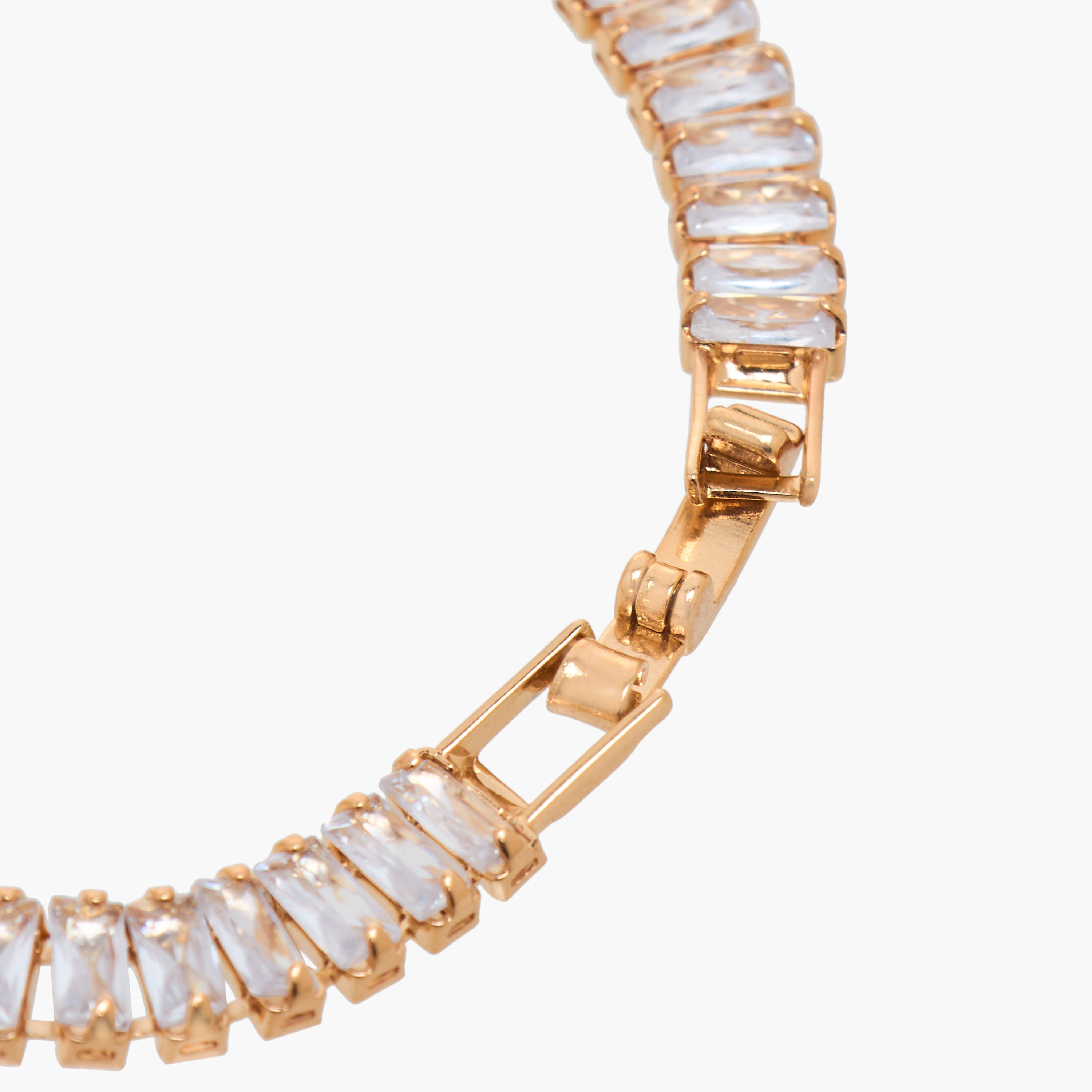 Metal Cubic Zirconia Embellished Bracelet-women-watchesandjewellery-jewellery-banglesandbracelets-image-4