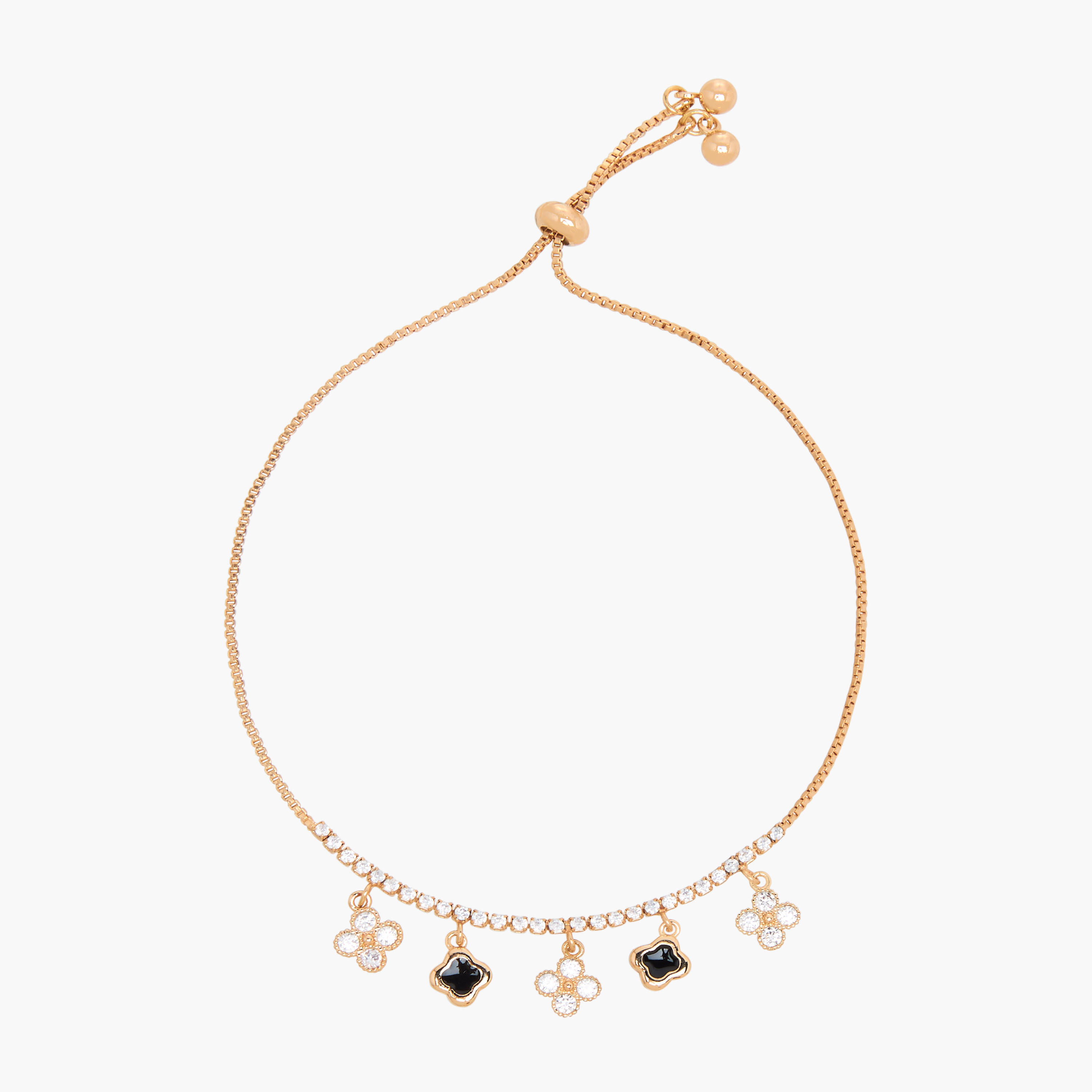 سوار معدن مزين بمكعب زركون-women-watchesandjewellery-jewellery-banglesandbracelets-image-2