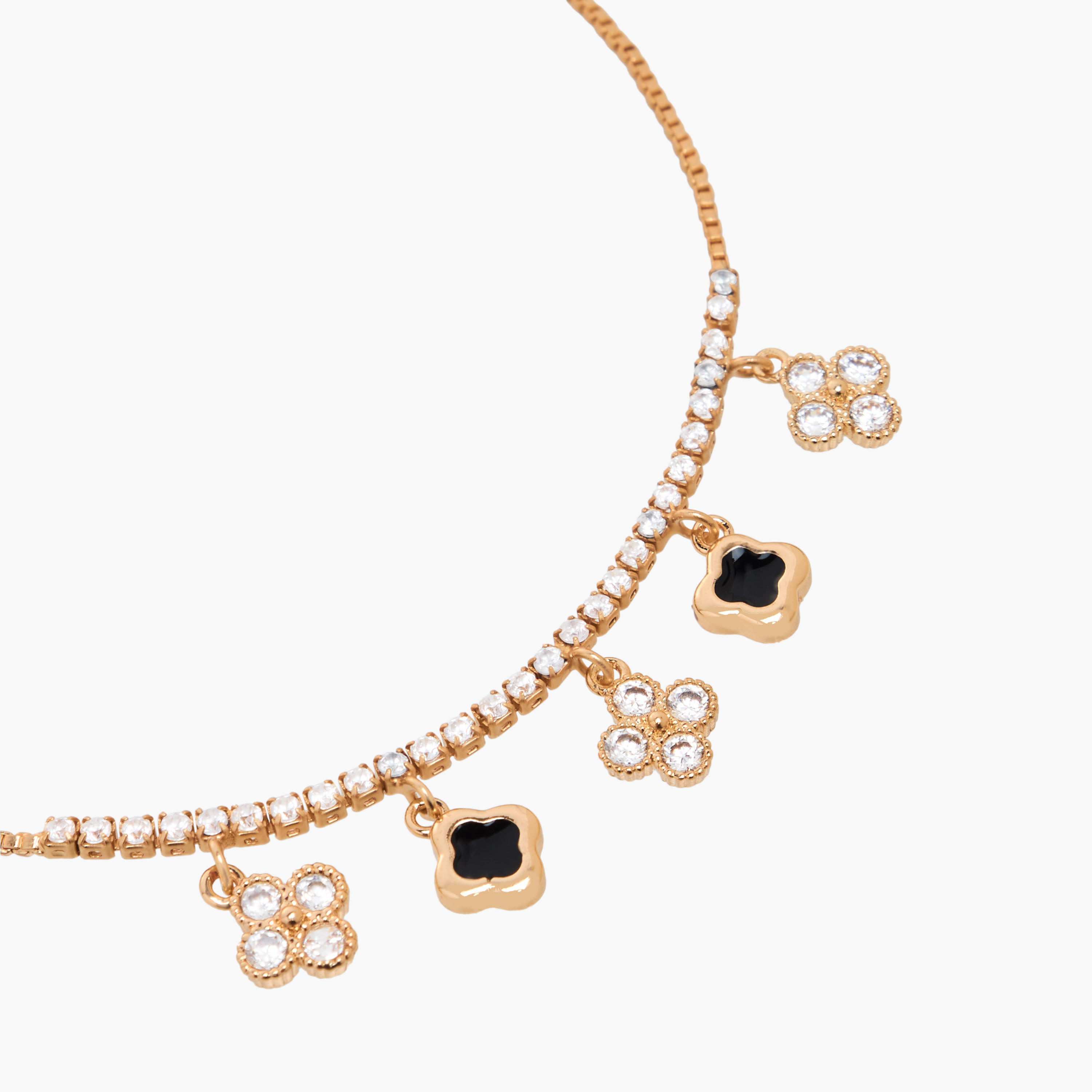سوار معدن مزين بمكعب زركون-women-watchesandjewellery-jewellery-banglesandbracelets-image-3