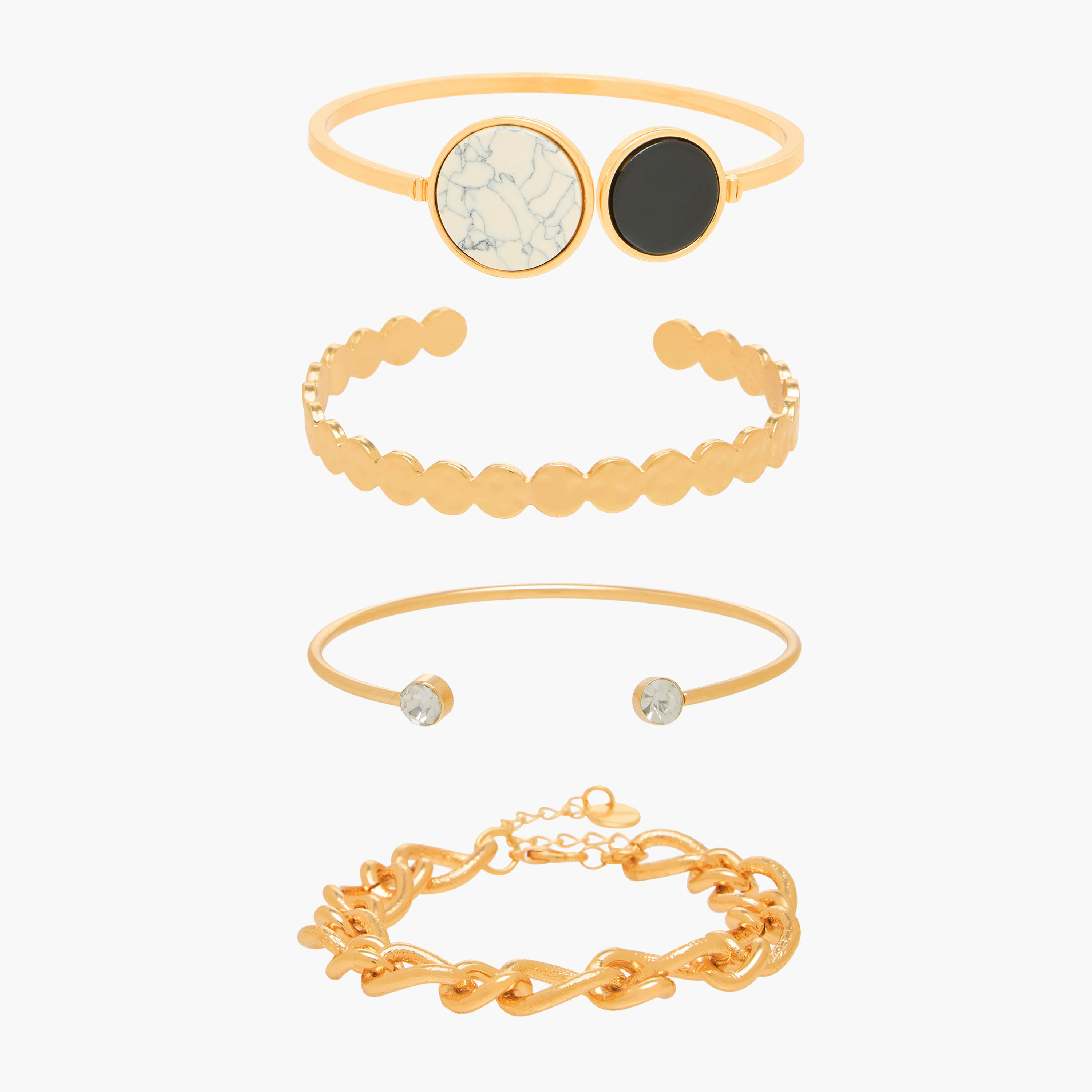 Pack of 4 Metal Assorted Bracelet-women-watchesandjewellery-jewellery-banglesandbracelets-image-1