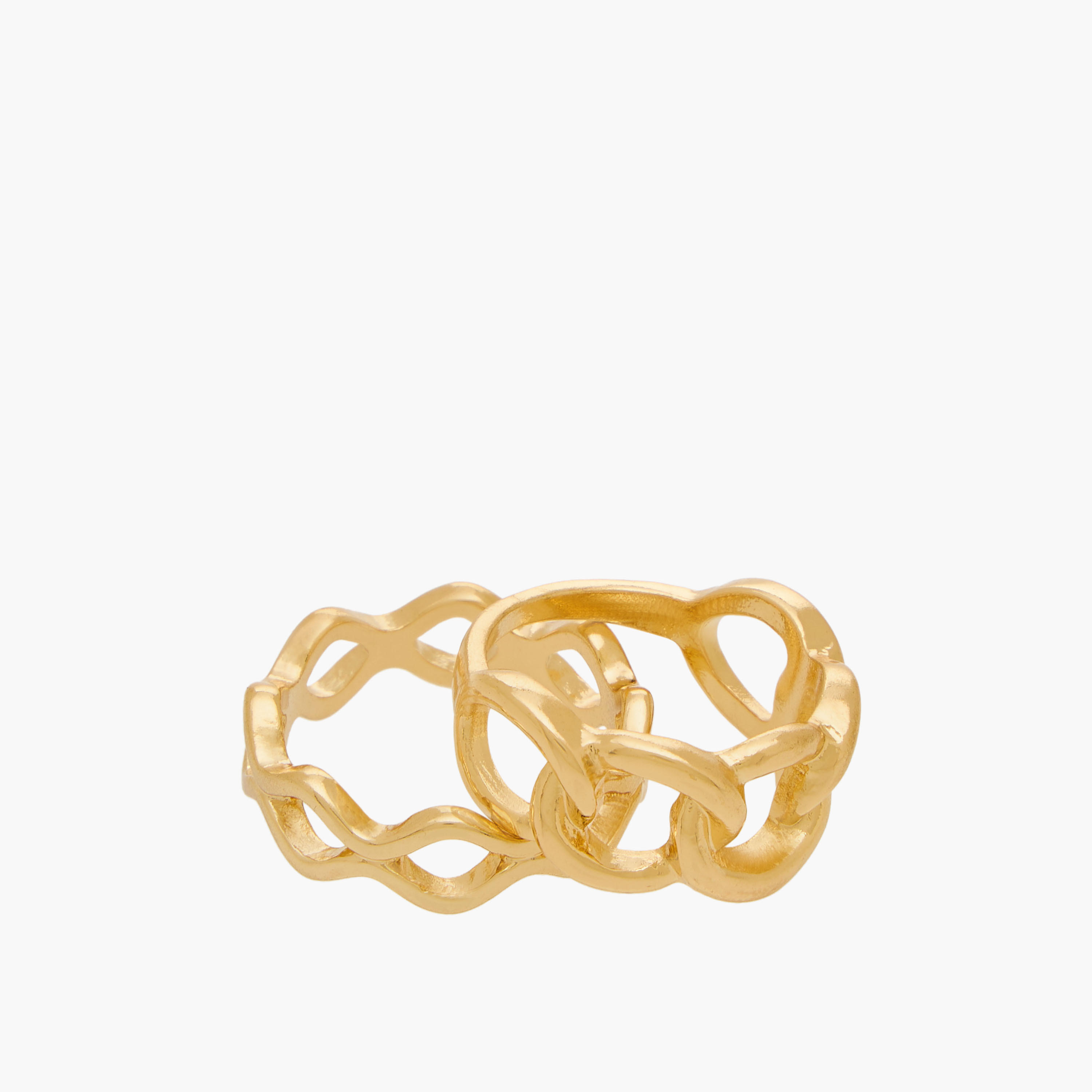 خواتم ذهبية بتفاصيل متنوعة - طقم من 7 قطعة-women-watchesandjewellery-jewellery-rings-image-3