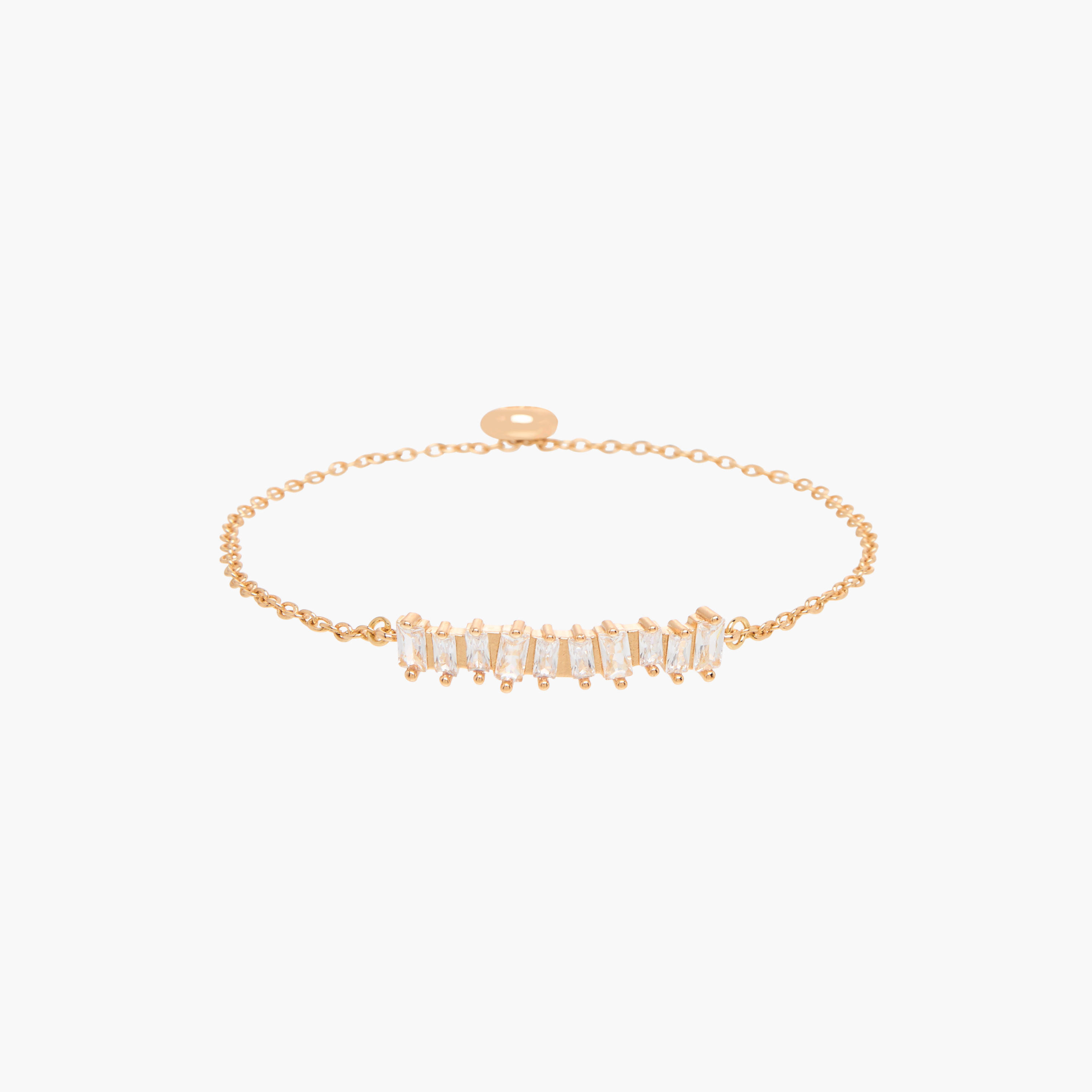 سوار معدن مزين بمكعبات زيركون وبقفل منزلق قابل للتعديل-women-watchesandjewellery-jewellery-banglesandbracelets-image-1