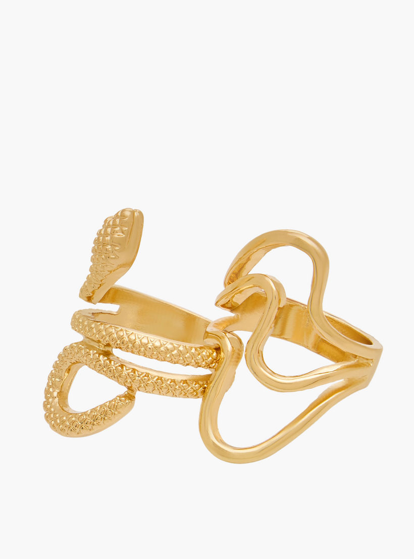 خواتم بلون ذهبي متنوعة - طقم 5 قطع-women-watchesandjewellery-jewellery-rings-image-3