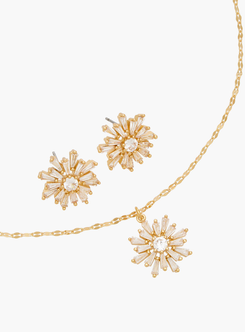 Set of 2 - Cubic Zirconia Embellished Necklace and Earrings-girls-accessories-keyringsandbagcharms-image-5