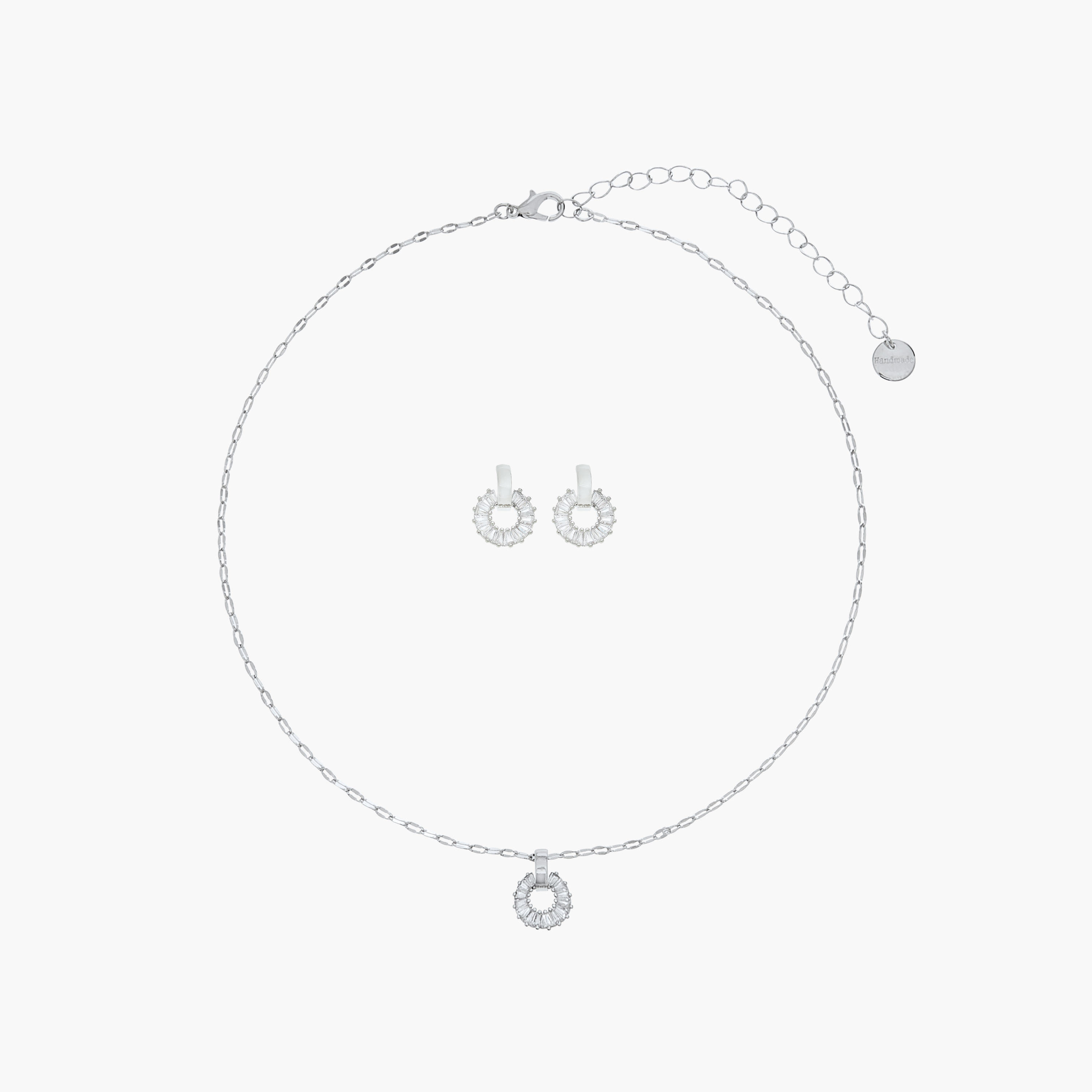 Girls Necklace Set with Studded Pendant-women-watchesandjewellery-jewellery-jewellerysets-image-1