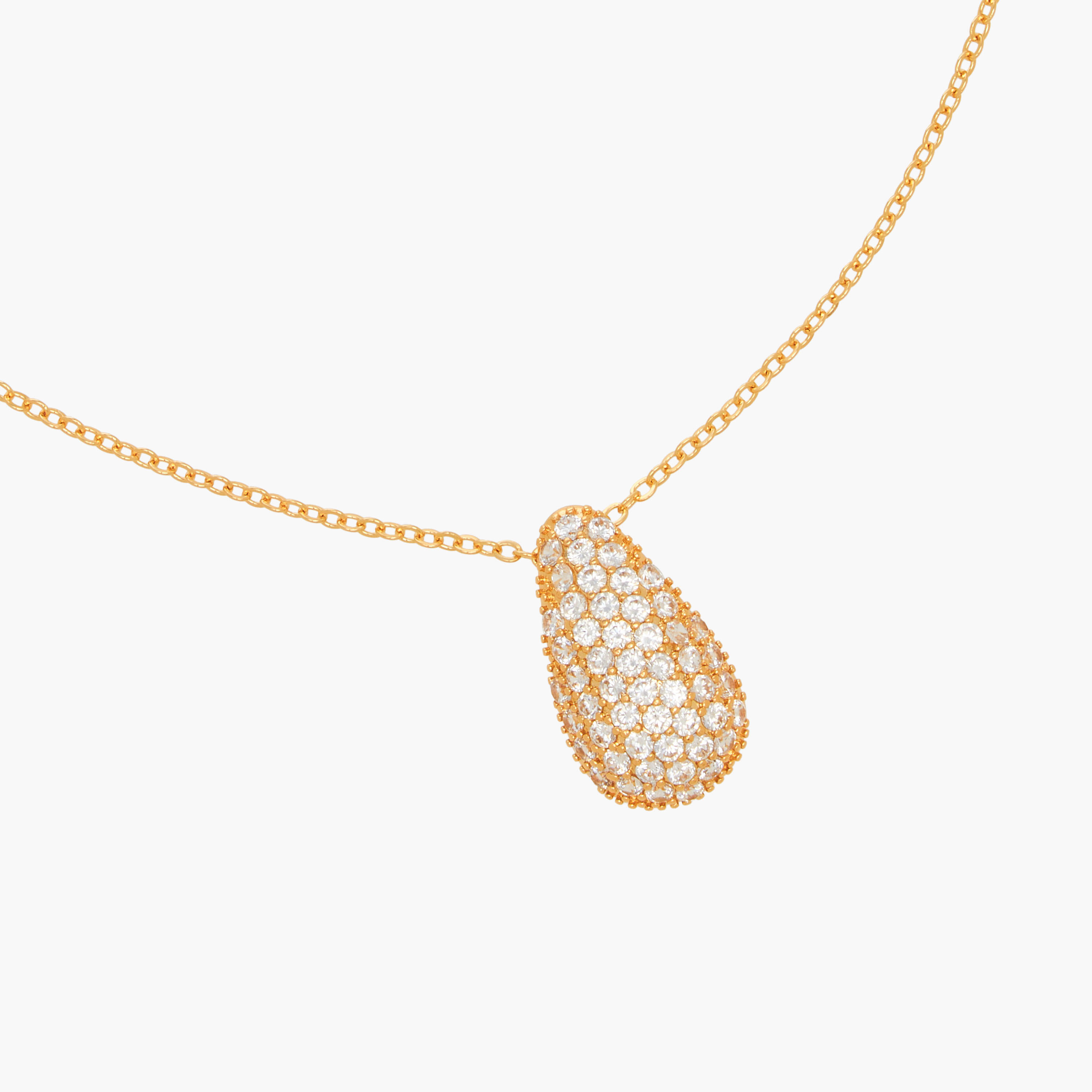 Metal Cubic Zirconia Embellished Pendant Necklace-women-watchesandjewellery-jewellery-necklacesandpendants-image-3