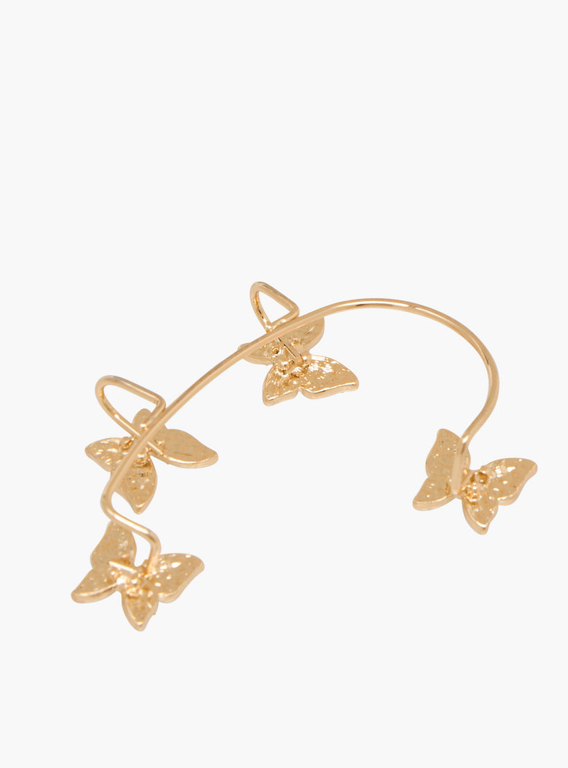Metallic Butterfly Accent Ear Cuffs-women-watchesandjewellery-jewellery-earrings-image-3