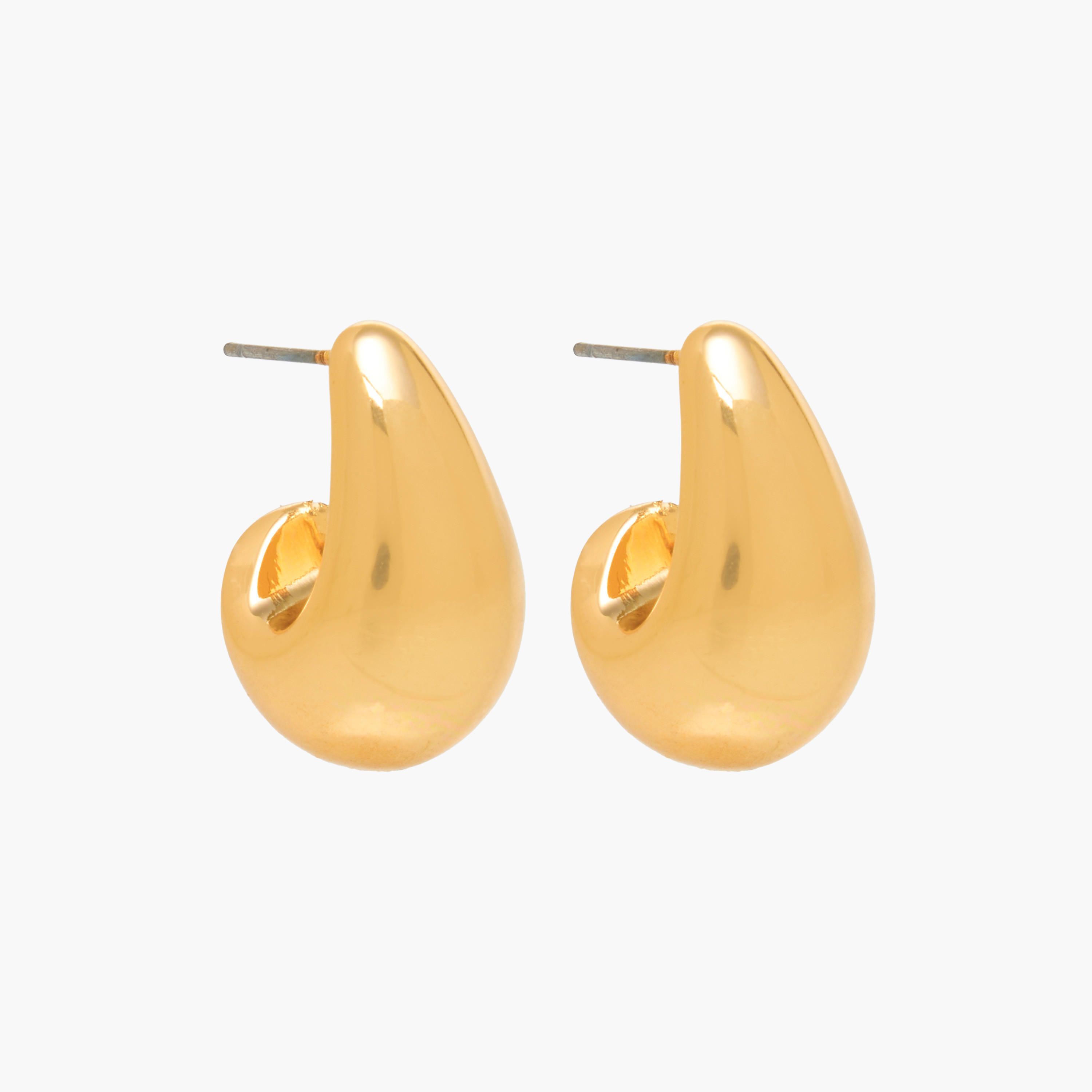 Pack of 3 Gold Tone Tear Drop Earrings with Pushback Closure-women-watchesandjewellery-jewellery-earrings-image-2
