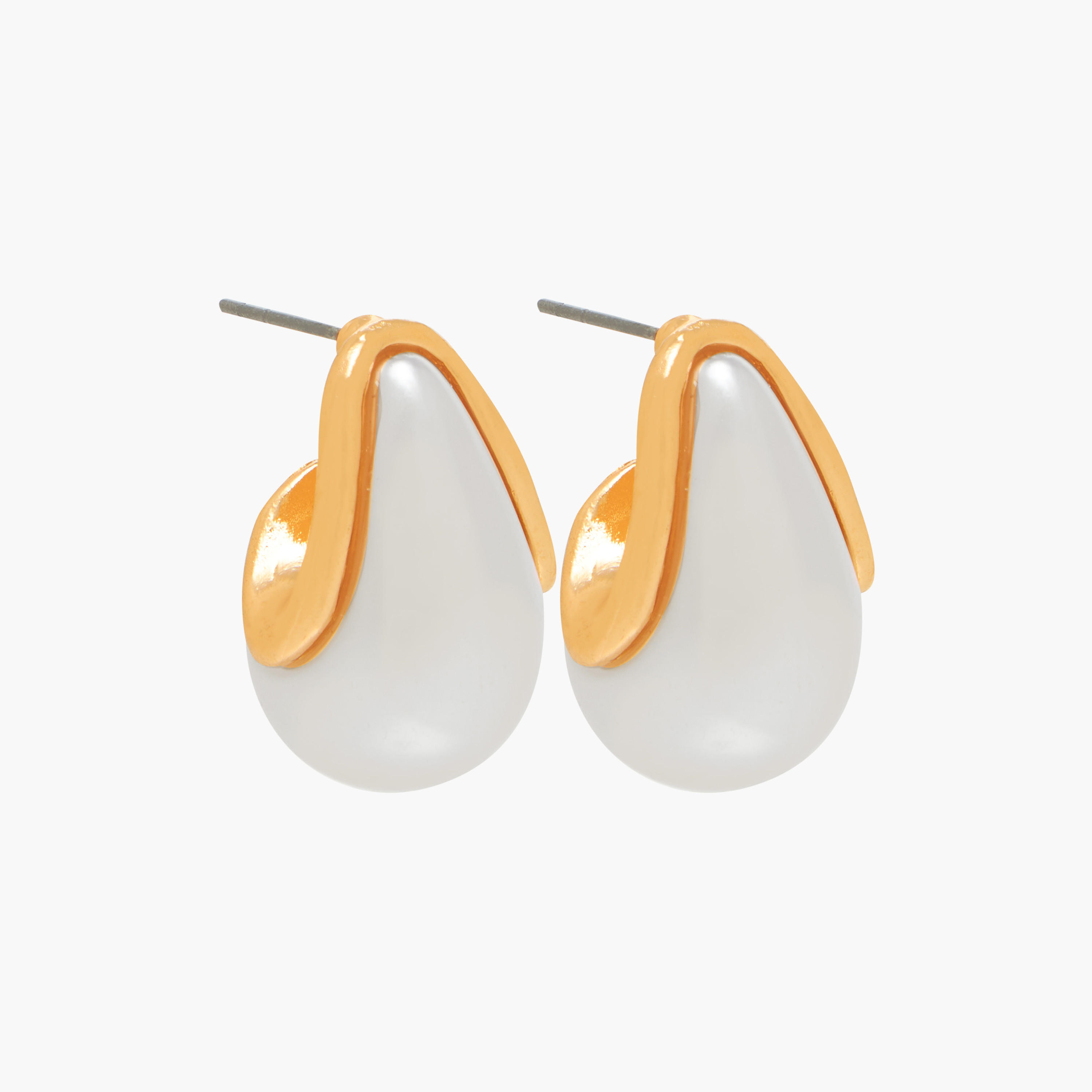 Pack of 3 Gold Tone Tear Drop Earrings with Pushback Closure-women-watchesandjewellery-jewellery-earrings-image-4
