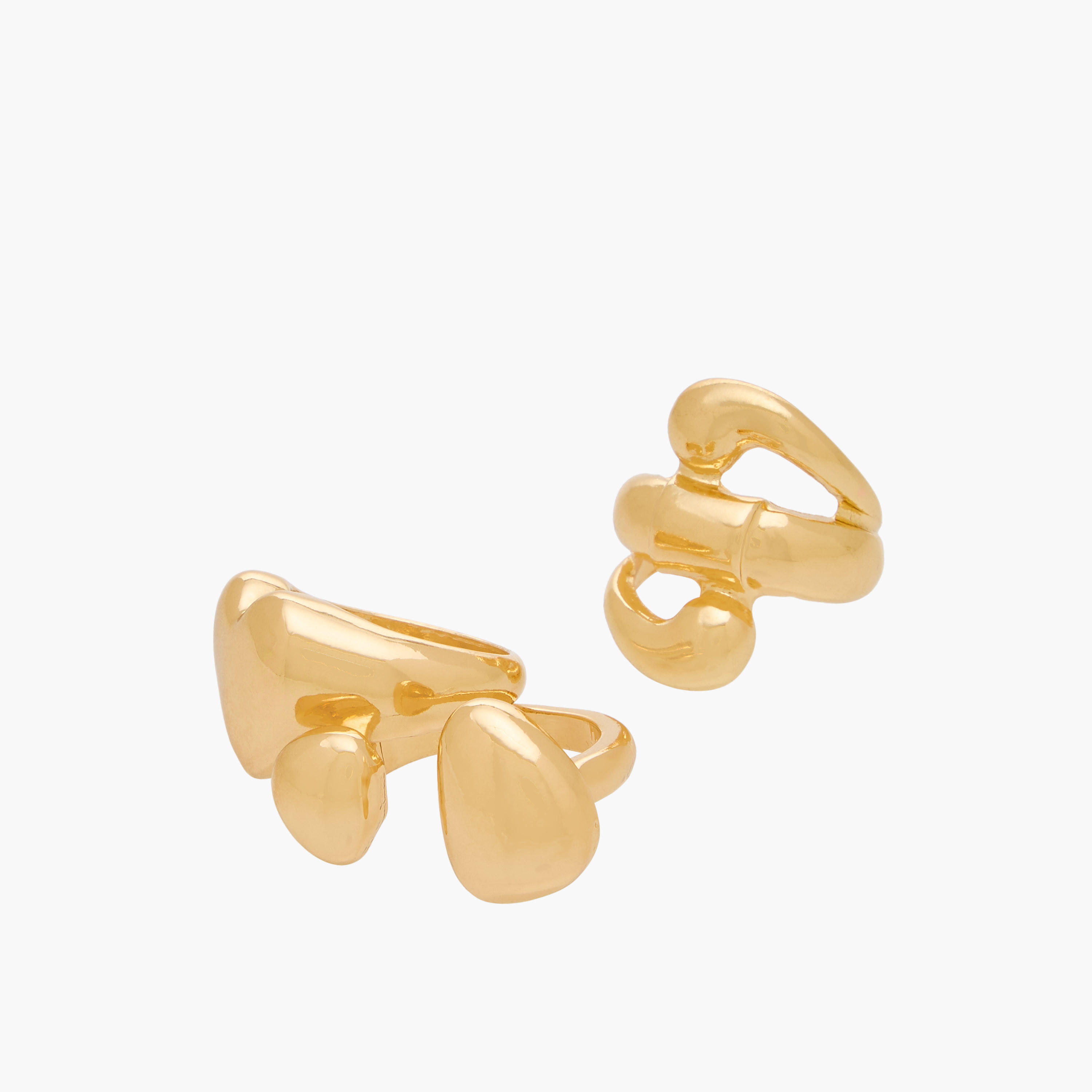 طقم خواتم بلون ذهبي – 3 قطع-women-watchesandjewellery-jewellery-rings-image-2