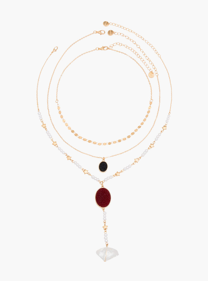 Metal Assorted Necklace with Lobster Clasp - Set of 3-women-watchesandjewellery-jewellery-necklacesandpendants-image-1