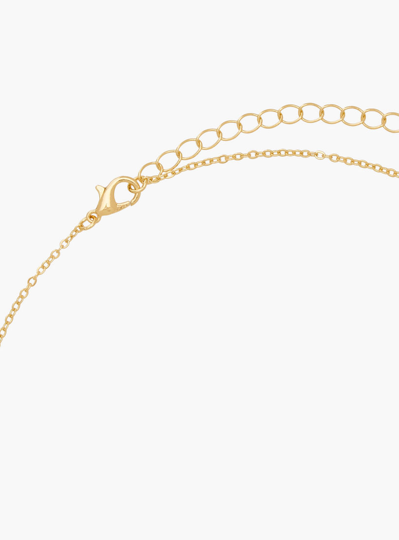 عقد معدن بدلاية مزينة بمكعبات الزيركون-women-watchesandjewellery-jewellery-necklacesandpendants-image-4