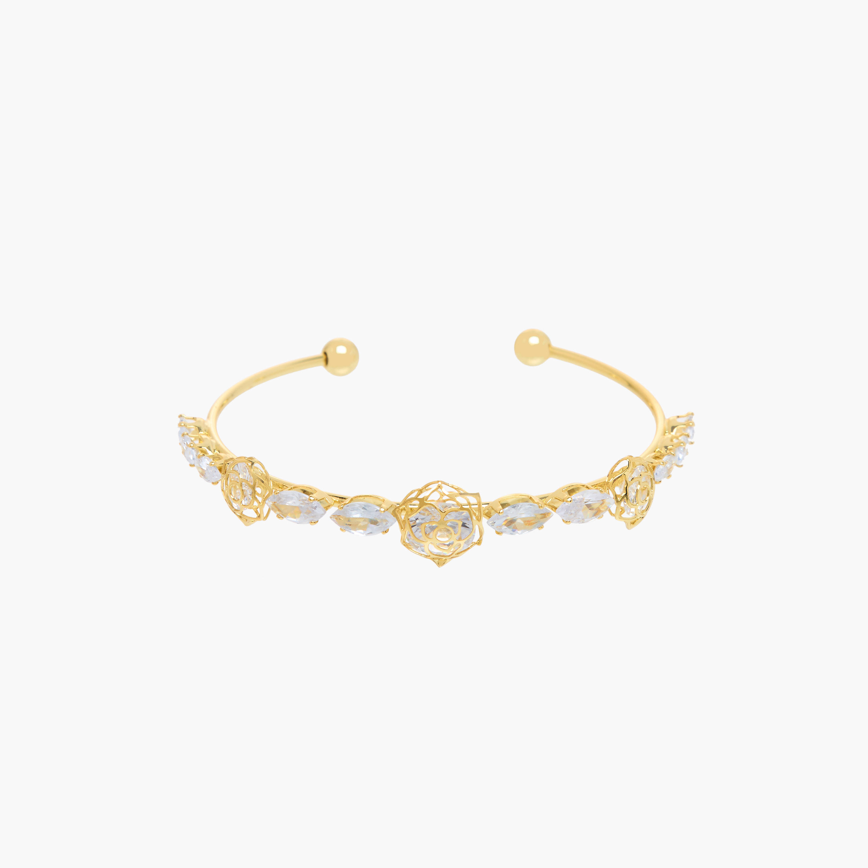 Metal Embellished Cuff Bracelet-women-watchesandjewellery-jewellery-banglesandbracelets-image-1