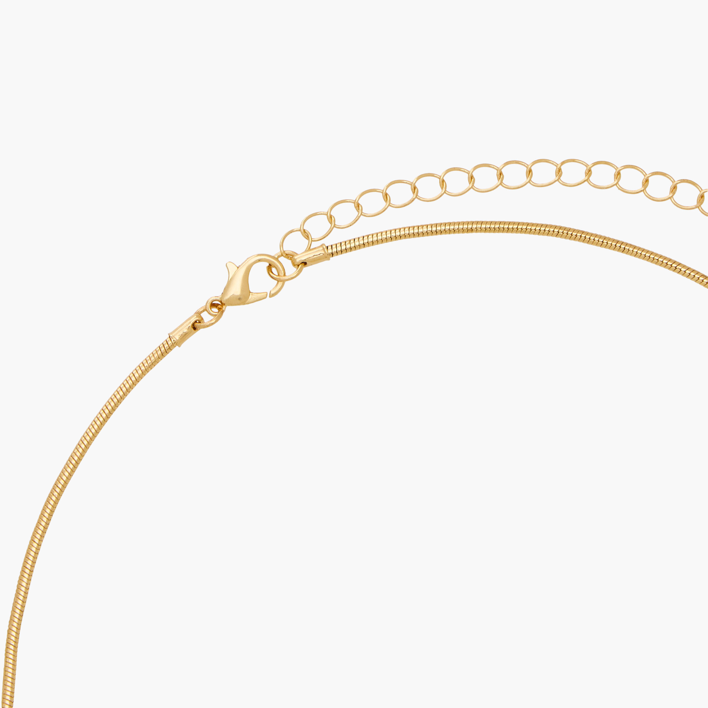 Gold Tone Pendant Necklace with Tear Drop Design-women-watchesandjewellery-jewellery-necklacesandpendants-image-4