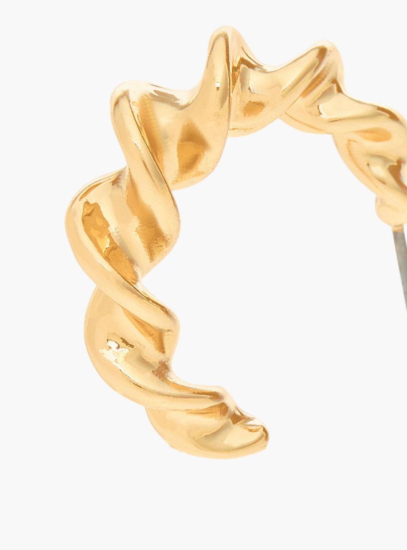 Pack of 6 Gold Tone Hoop Earrings with Pushback Closure-women-watchesandjewellery-jewellery-earrings-image-4