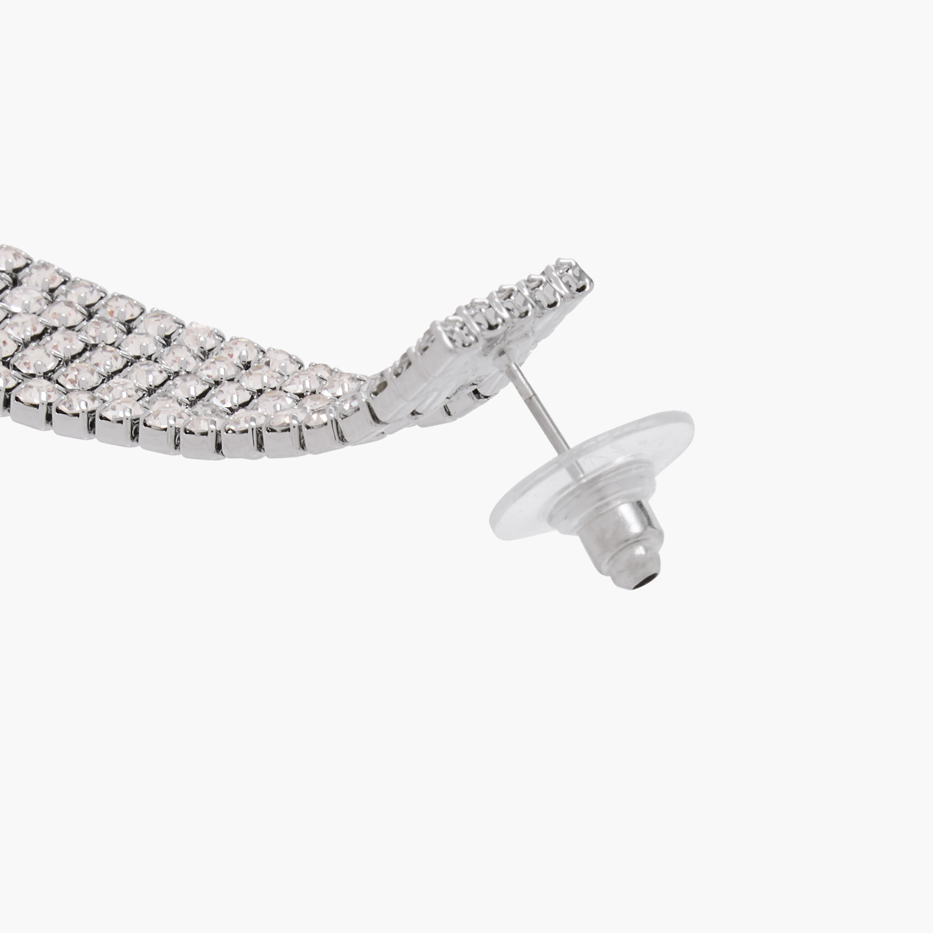 Pack of 3 Silver Tone Dangler Earrings with Pushback Closure-women-watchesandjewellery-jewellery-earrings-image-4
