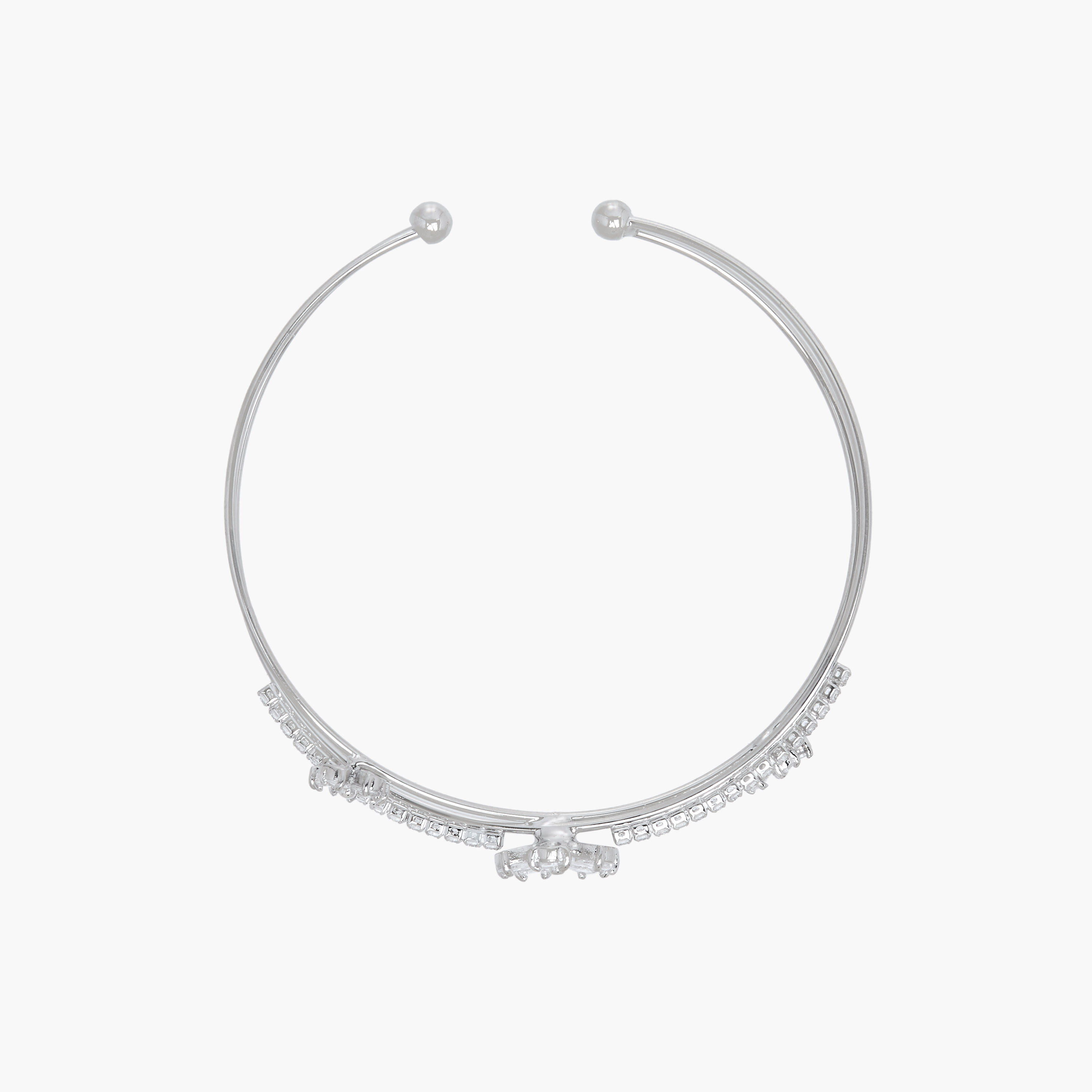 سوار فضي مزيّن بأحجار زيركون-women-watchesandjewellery-jewellery-banglesandbracelets-image-2