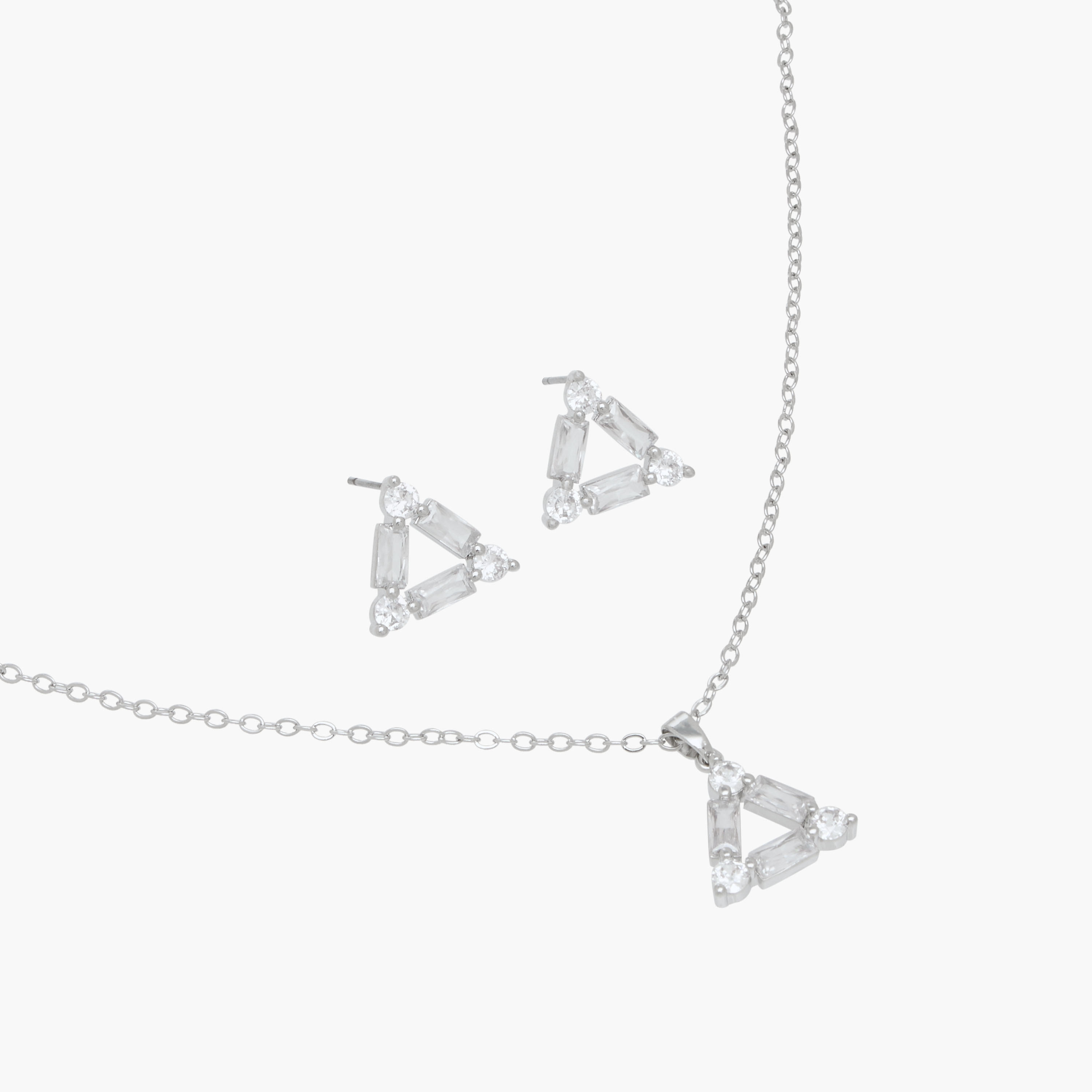 Set of 2 - Embellished Cubic Zirconia Necklace and Earrings-women-watchesandjewellery-jewellery-jewellerysets-image-4