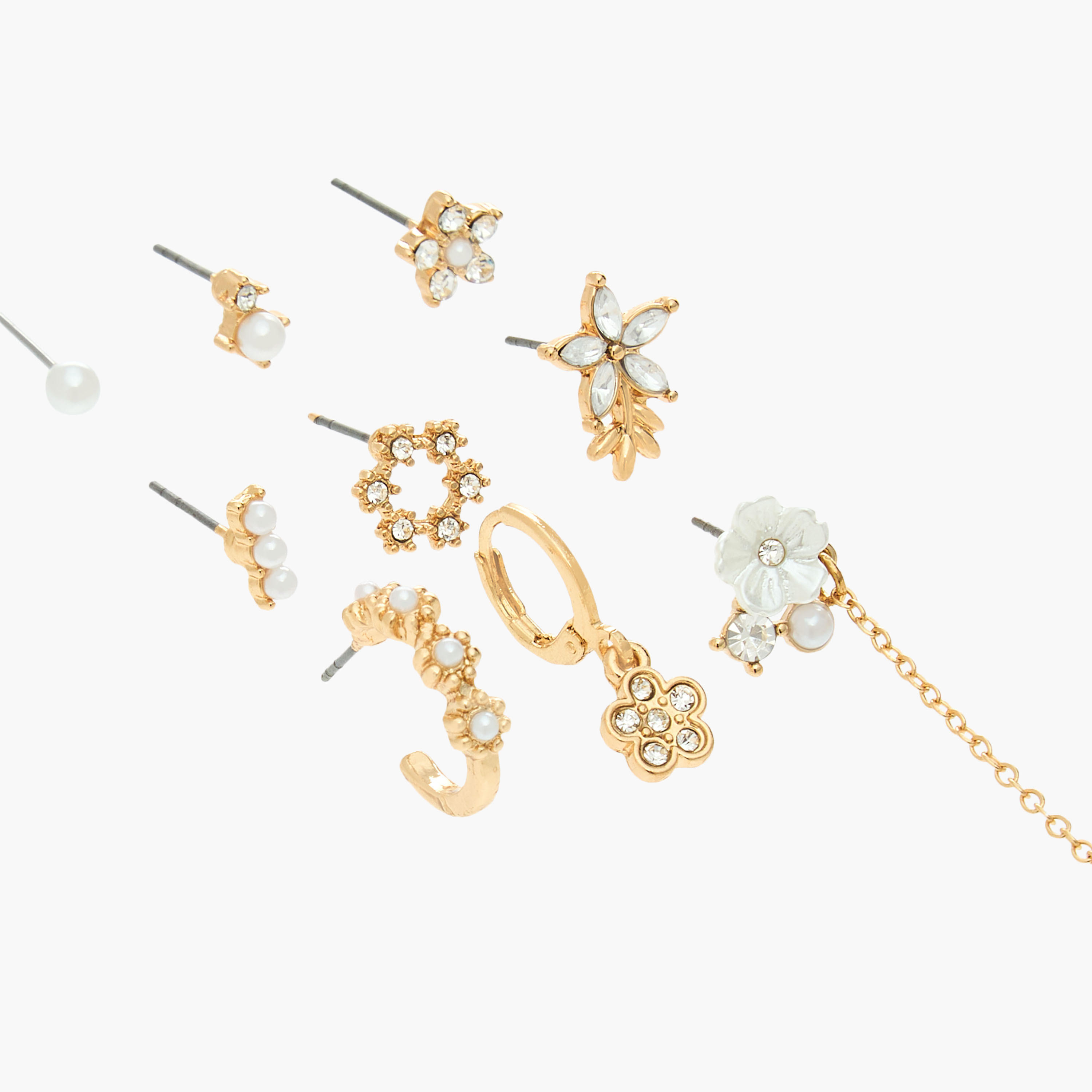 Pack of 9 Assorted Earrings with Pushback Closure-women-watchesandjewellery-jewellery-earrings-image-2