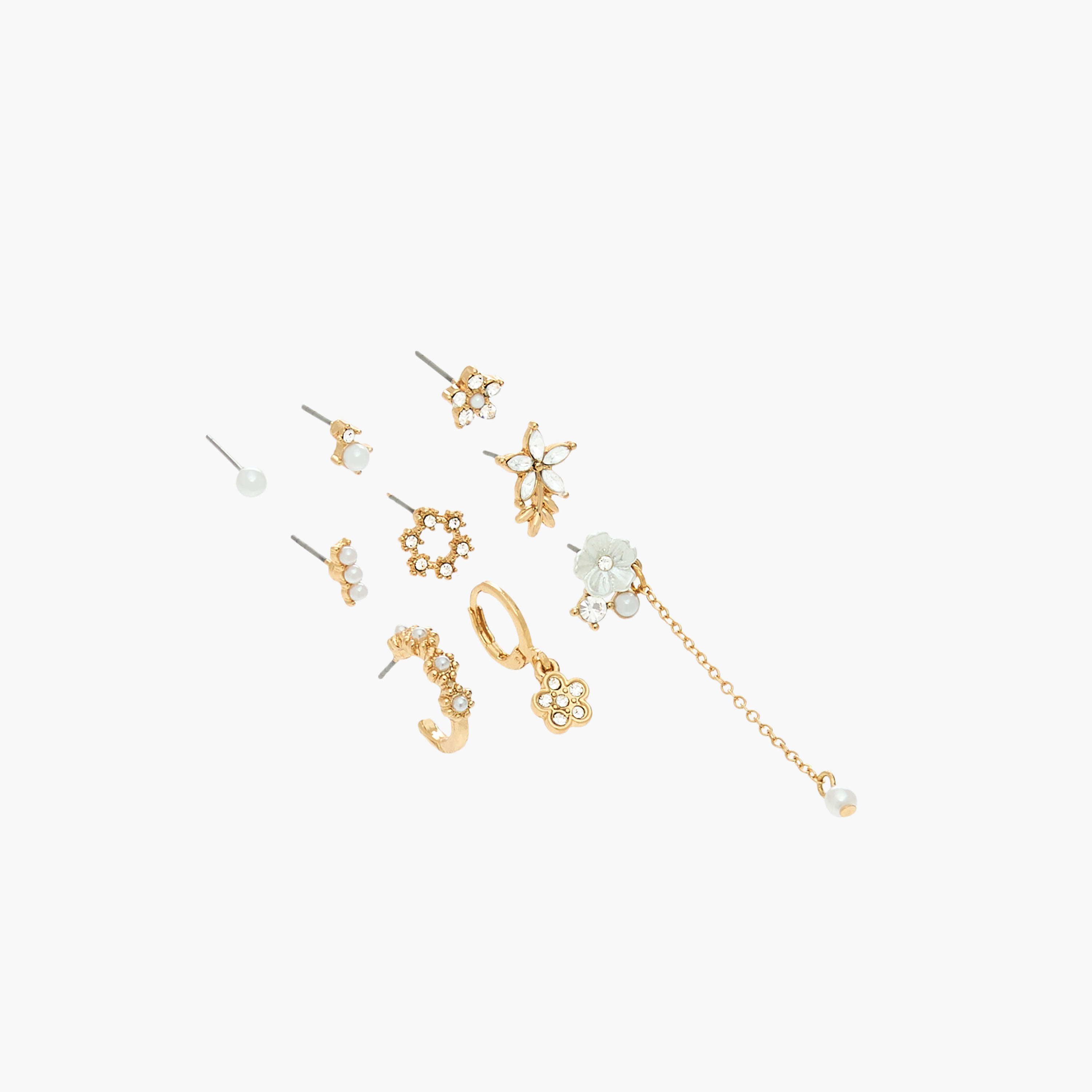 Pack of 9 Assorted Earrings with Pushback Closure-women-watchesandjewellery-jewellery-earrings-image-3
