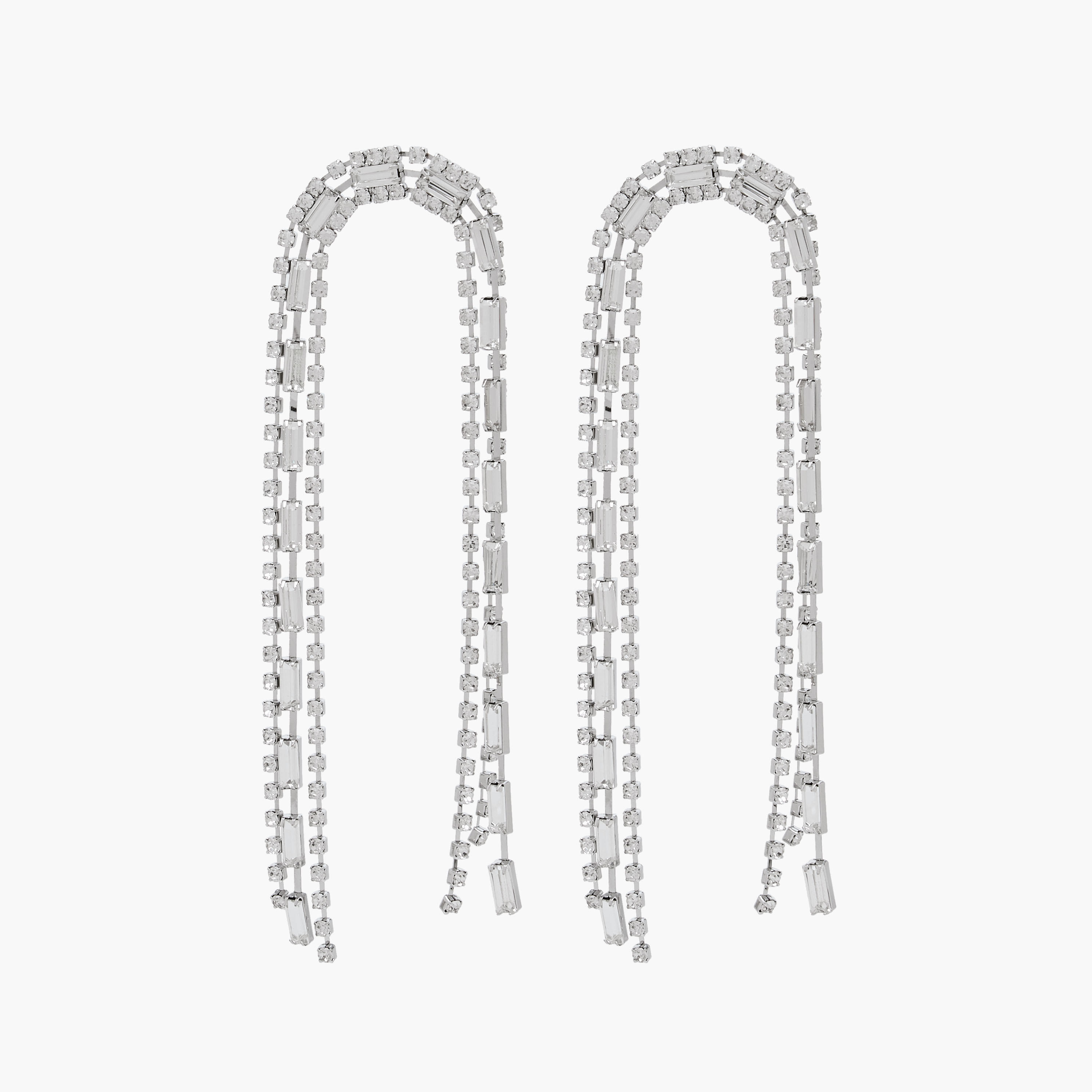 حلق متدلي بلون فضي ومكبس إغلاق خلفي-women-watchesandjewellery-jewellery-earrings-image-1