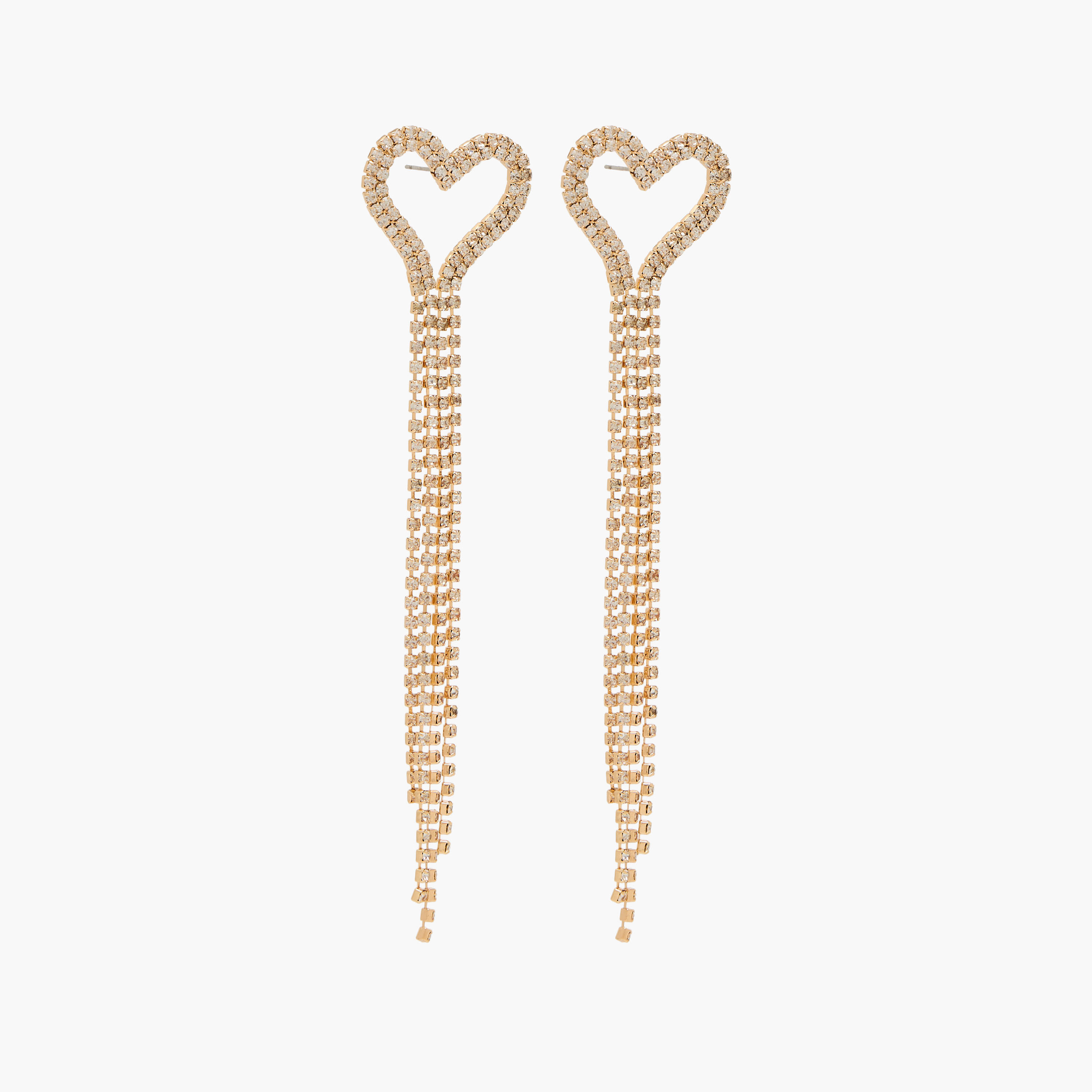حلقان متدلية معدنية مزينة بمكبس إغلاق خلفي-women-watchesandjewellery-jewellery-earrings-image-2