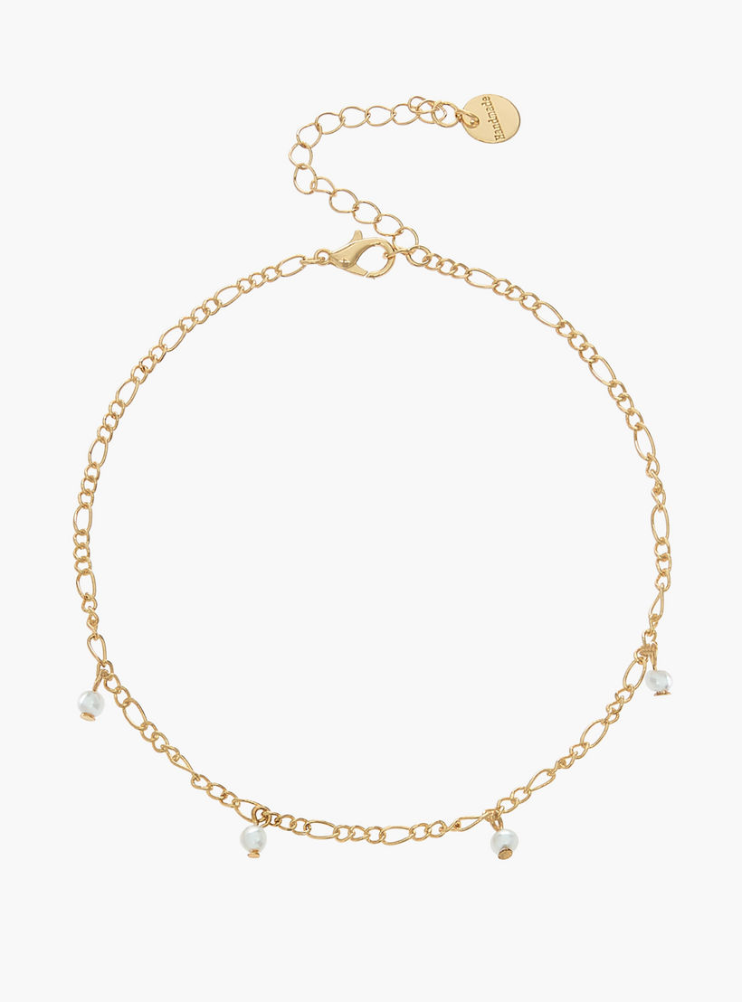 خلاخيل متنوعة بلون ذهبي - عبوة 5 قطع-women-watchesandjewellery-jewellery-anklets-image-11