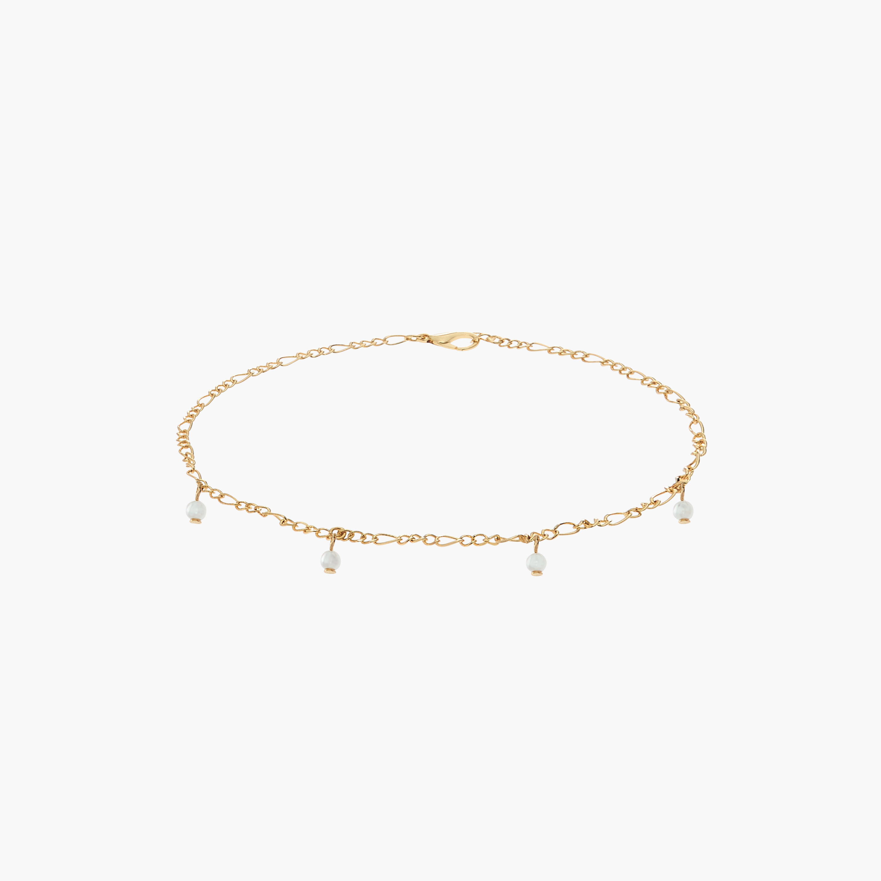 خلاخيل متنوعة بلون ذهبي - عبوة 5 قطع-women-watchesandjewellery-jewellery-anklets-image-4