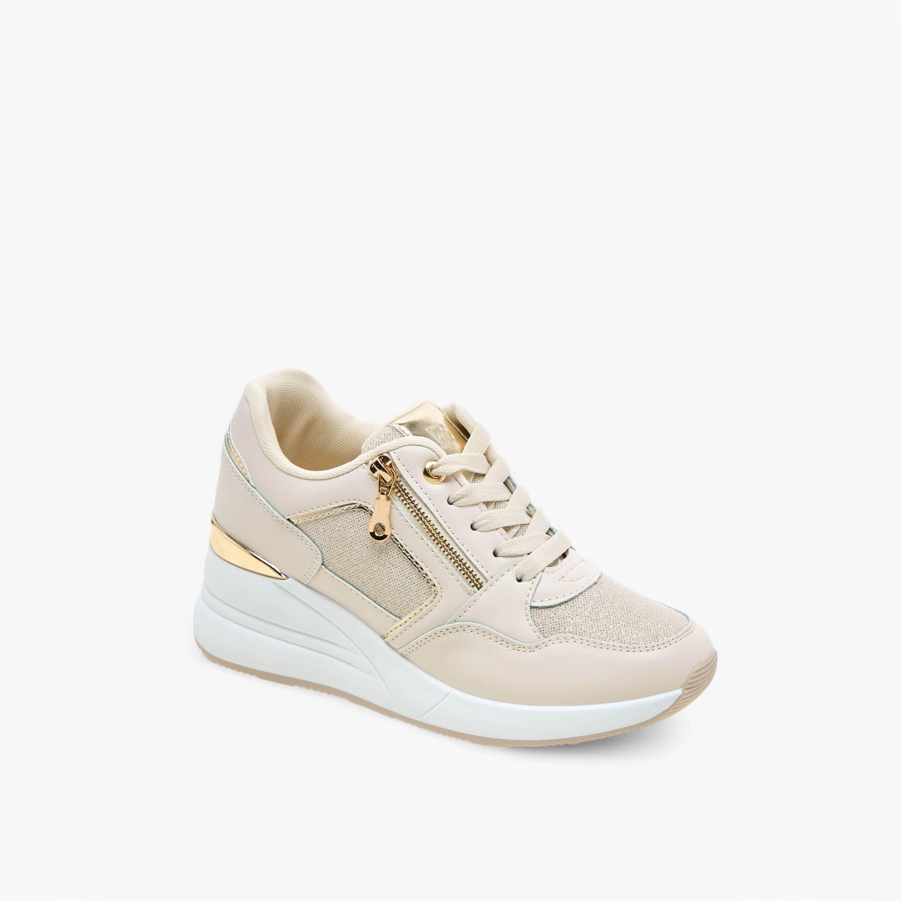 Flora Bella Panelled Lace-Up Sneakers-women-shoes-sneakers-image-2