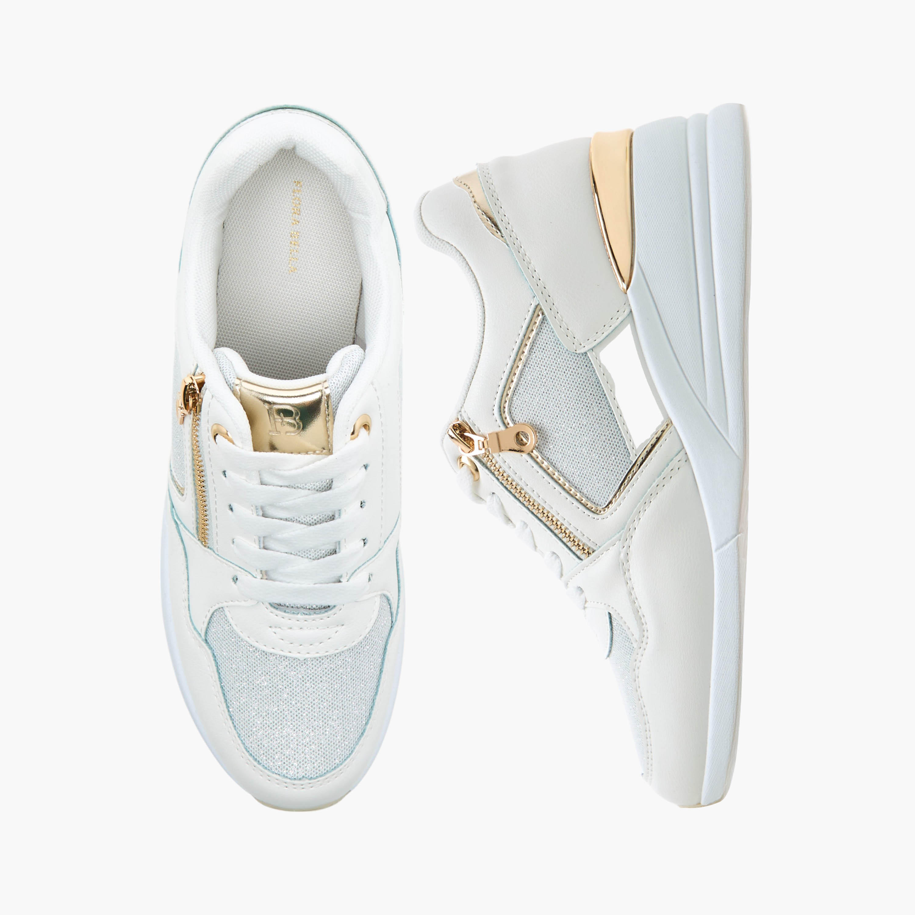 Flora Bella Panelled Lace-Up Sneakers-women-shoes-sneakers-image-1